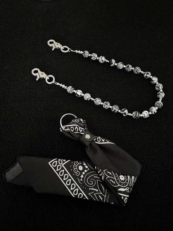 Jewelry Cashew Bead Pants Wallet Chain,Y2K Jeans Chain Size ONE SIZE - 4 Thumbnail