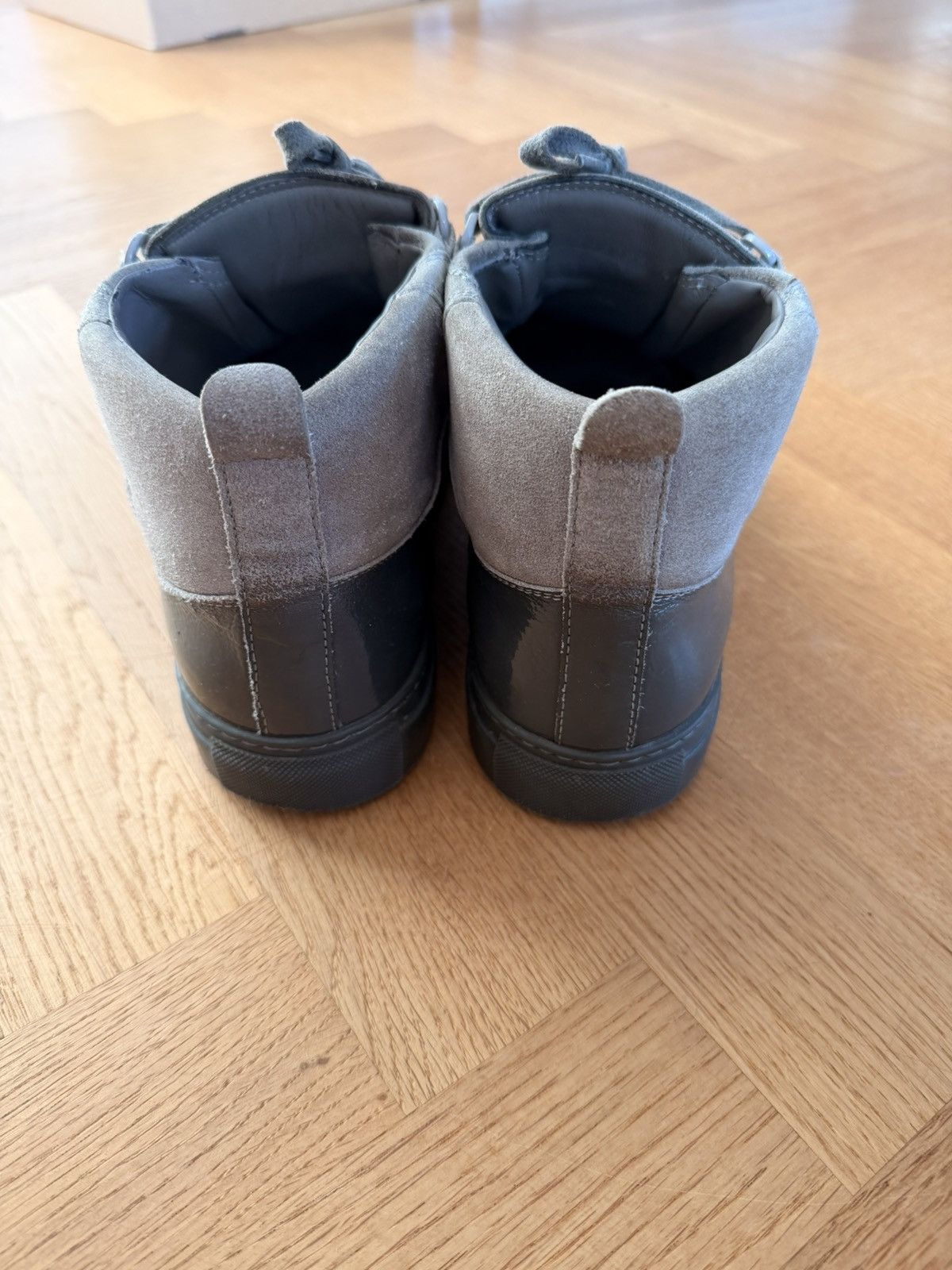 Balenciaga Balenciaga Arena gradient / ombré cool grey high top | Grailed