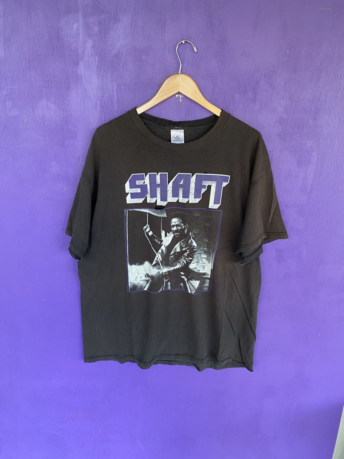 Other Vintage 90s SHAFT faded movie promo t-shirt Size US XL / EU 56 / 4 - 1 Thumbnail