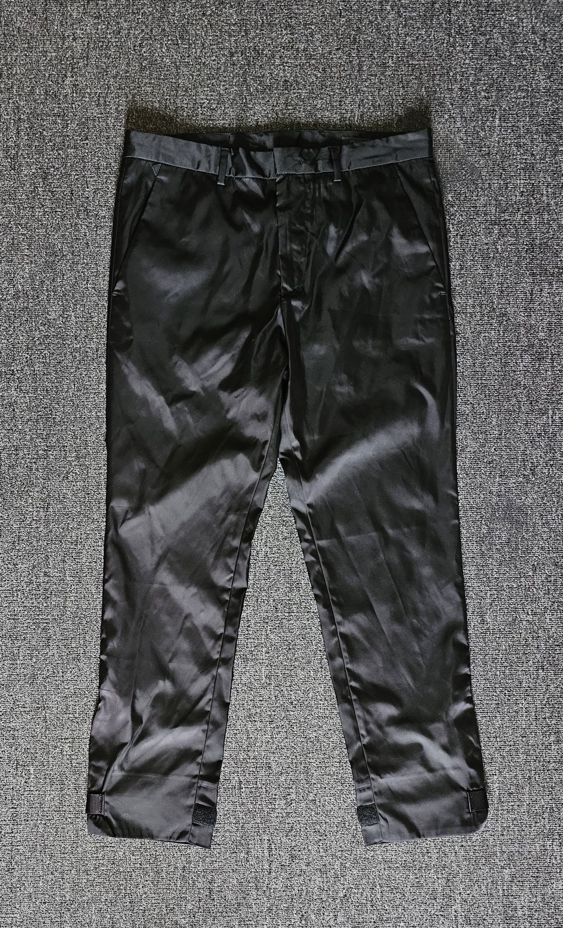 Prada PRADA Black Waterproof Glossy Casual Pants Size 46 Size US 30 / EU 46 - 1 Thumbnail