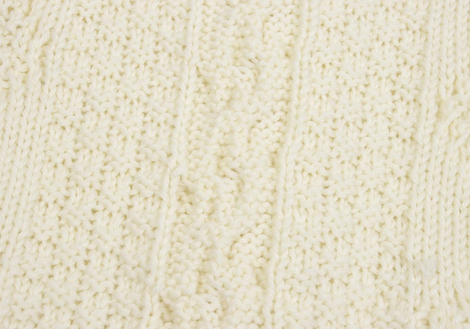 Maison Margiela Chunky Cable Knit Sweater in Cream, Size S Size US S / EU 44-46 / 1 - 12 Thumbnail