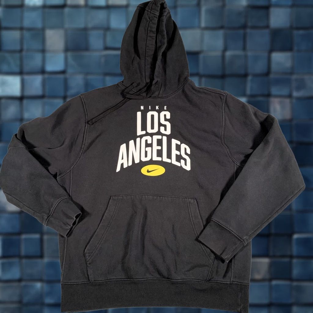 Nike Nike Hoodie Mens M Black Los Angeles Fleece Pullover Graphic Sweatshirt Size US M / EU 48-50 / 2 - 1 Thumbnail