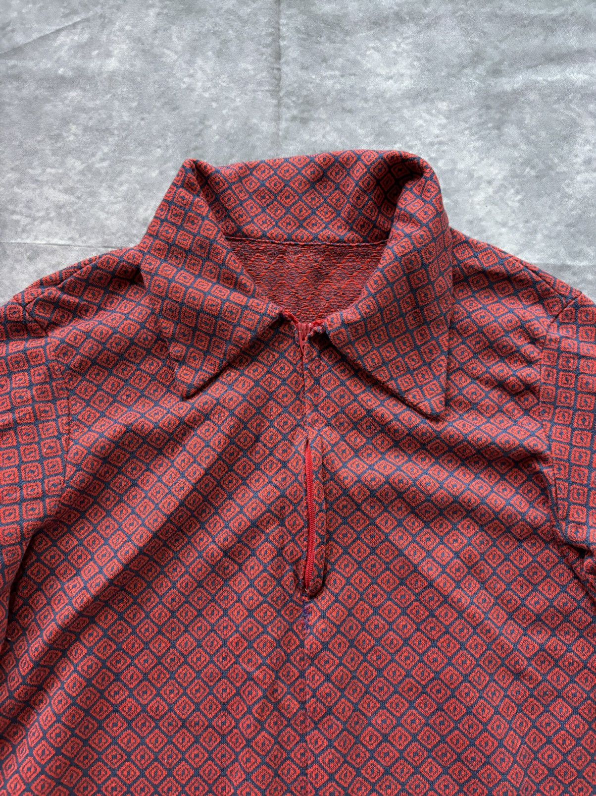 Handmade × Vintage 1970s Vintage Half Zip Longsleeve Pullover Rugby Polo Disco Size US XS / EU 42 / 0 - 3 Thumbnail