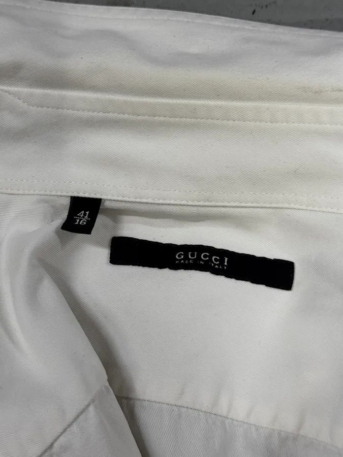 Gucci SS2002 Gucci White Cargo Safari Shirt by Tom Ford Size US L / EU 52-54 / 3 - 13 Thumbnail