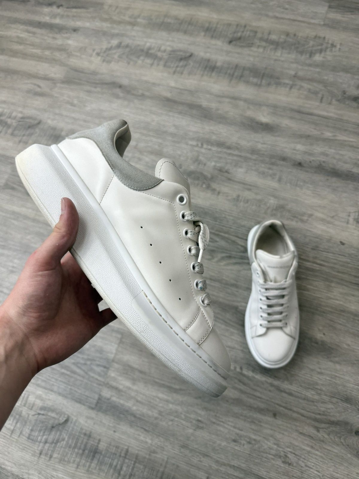 Alexander McQueen Alexander McQueen - Oversized Sneaker (Grey) Size US 13 / EU 46 - 1 Thumbnail