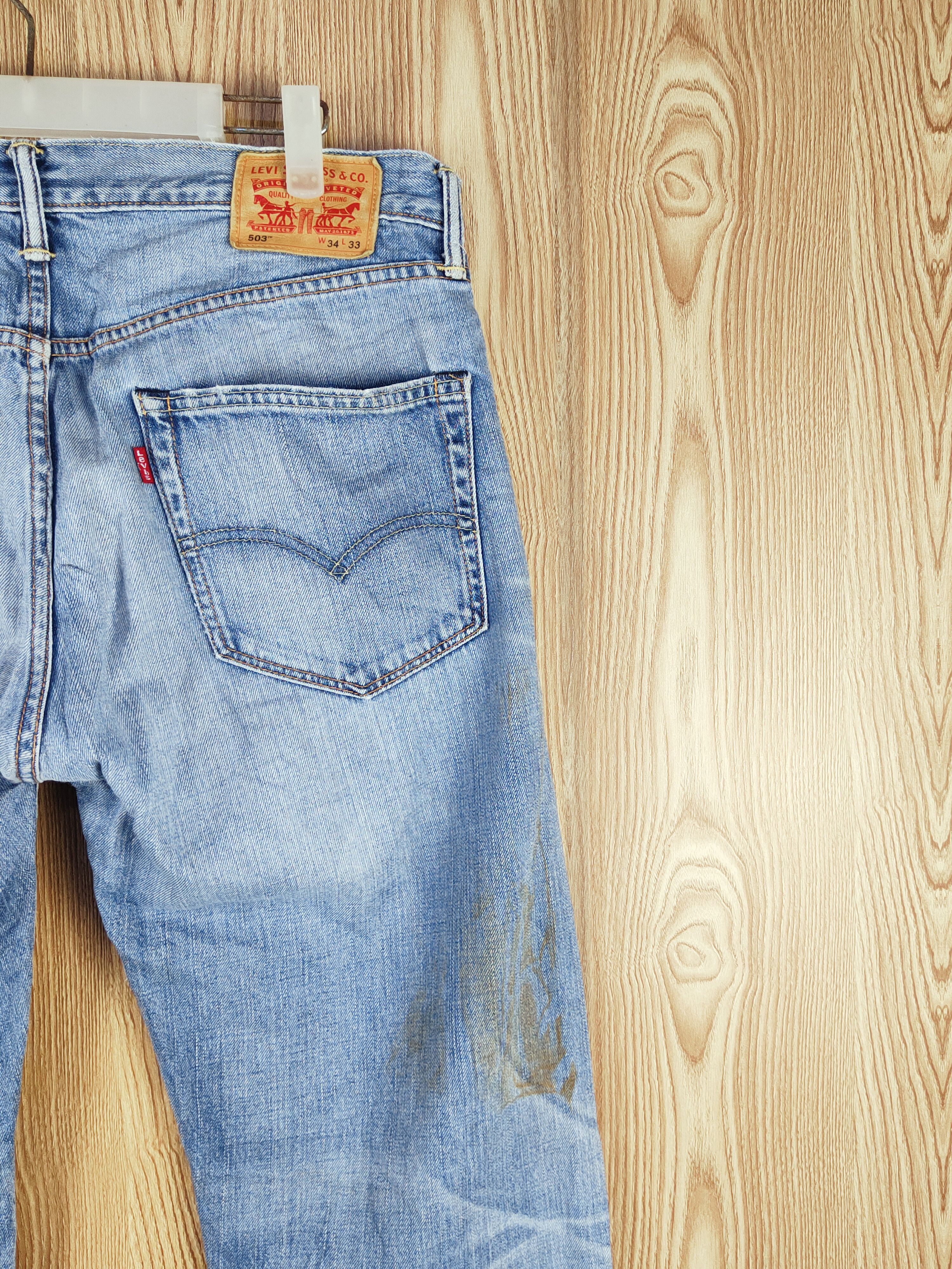 Levi's Levi's Blue Faded Distressed Ripped Jeans #S2714 Size US 35 - 11 Thumbnail