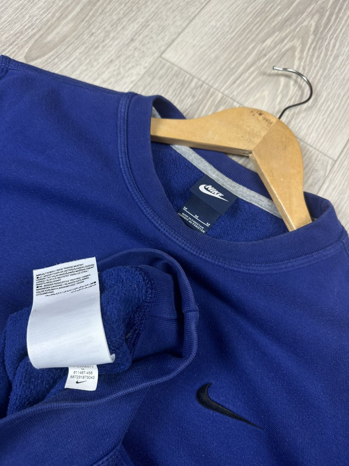 Nike × Vintage Vintage Nike Sweatshirt Small Swoosh Y2K Size US M / EU 48-50 / 2 - 6 Thumbnail