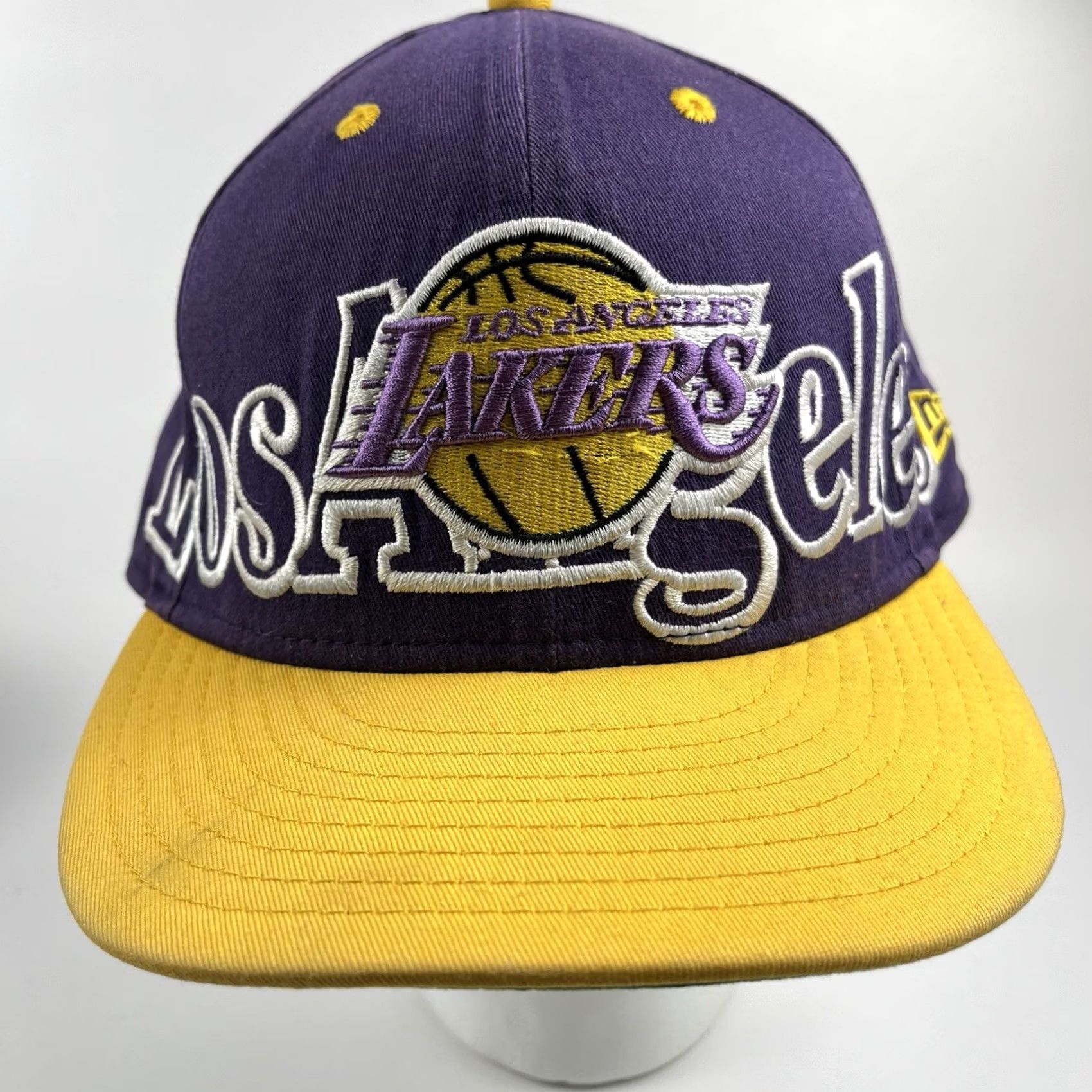 New Era New Era 59FIFTY SnapBack Los Angeles Lakers Purple Yellow One Size Fits Most Hats Mens Purple Lakers Snapback One Size Fits Most Size ONE SIZE - 2 Thumbnail