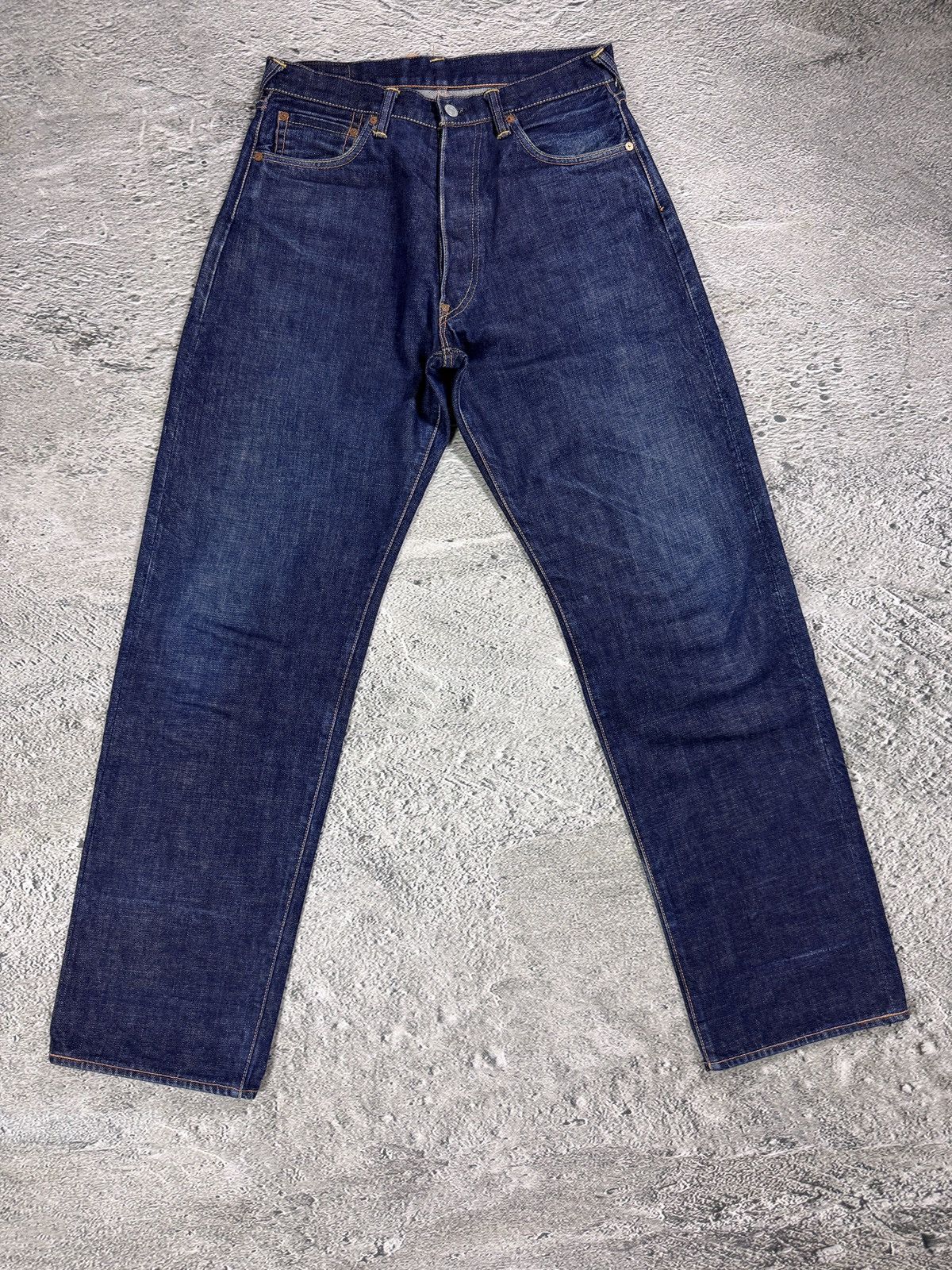 Evisu Evisu jeans daicock blue big logo selvedge denim Size US 31 - 8 Thumbnail