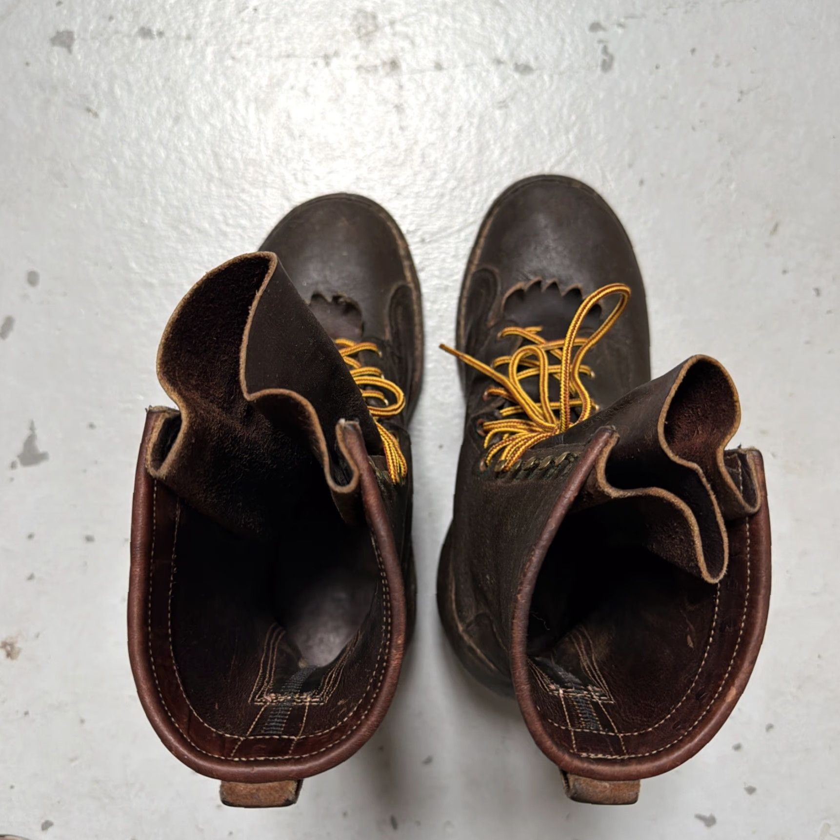 Vintage Whites Boots Made In USA Men’s 9.5 Boots Leather Brown USA Western Workwear 9.5 Mens Size US 10 / EU 43 - 7 Thumbnail