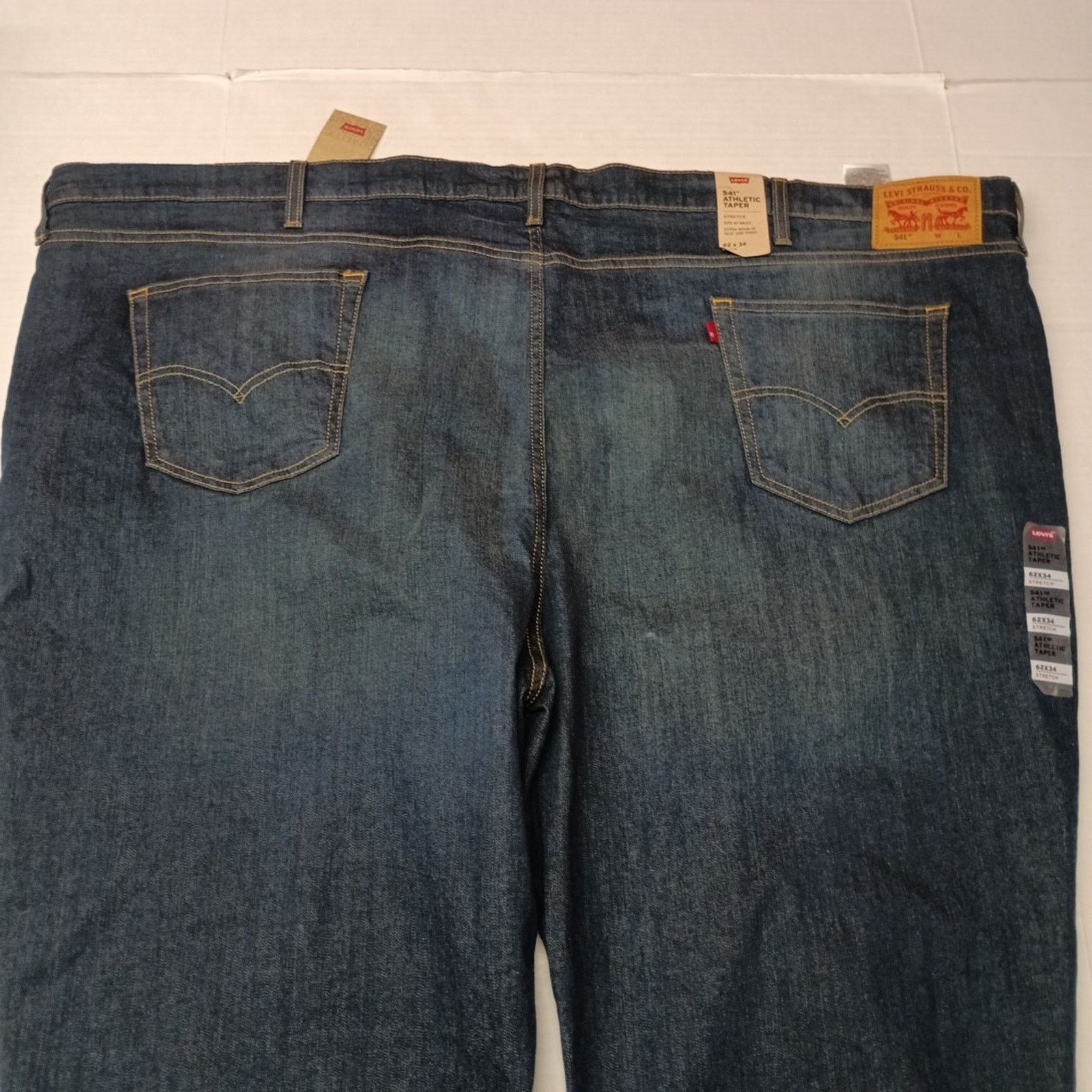 Levi's Levi's 541 Jeans Men's 62x34 Blue Athletic Taper Fit Stretch Size US 44 / EU 60 - 8 Thumbnail