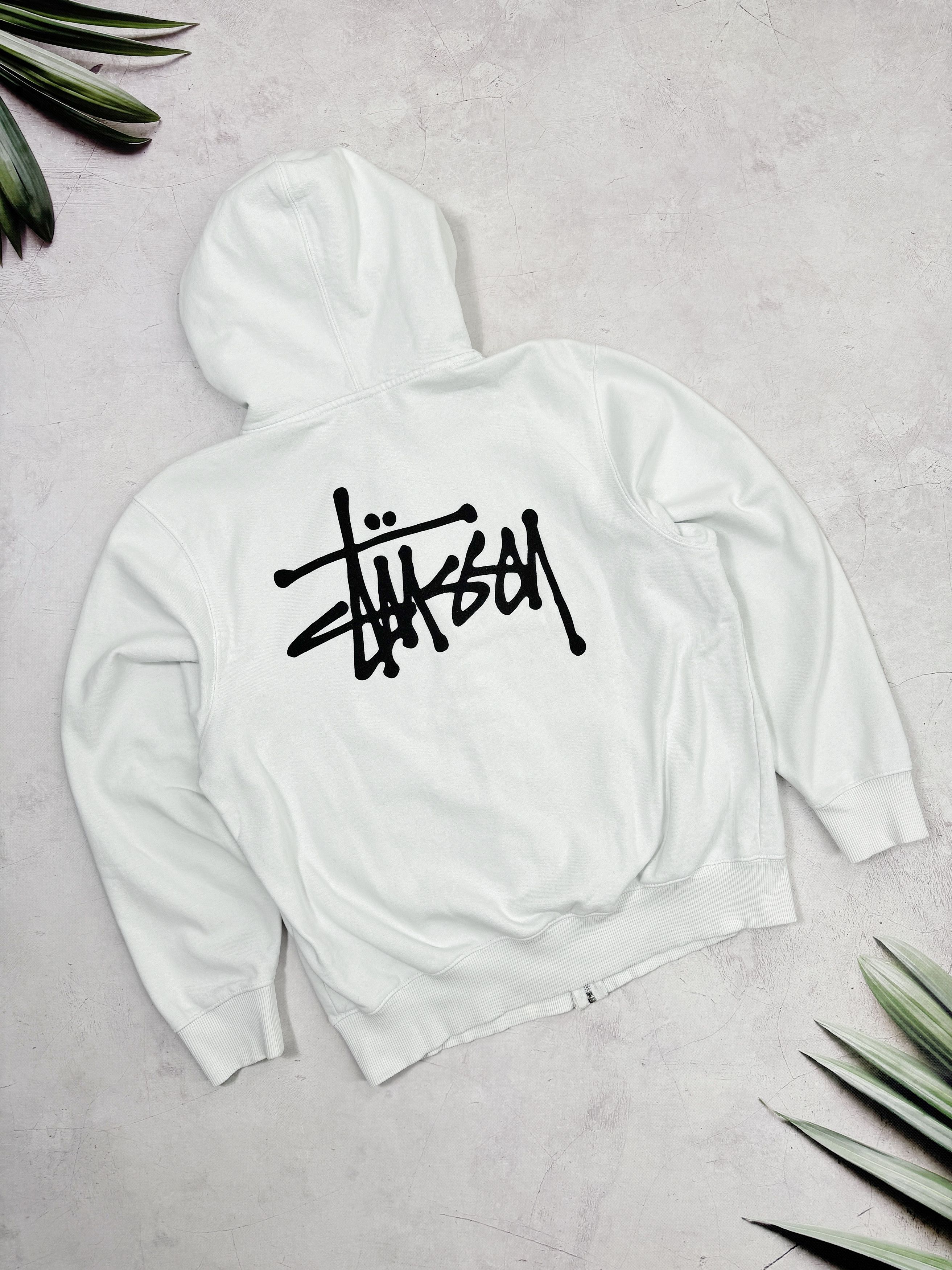 Basic Stussy Zip Hoodie | Grailed