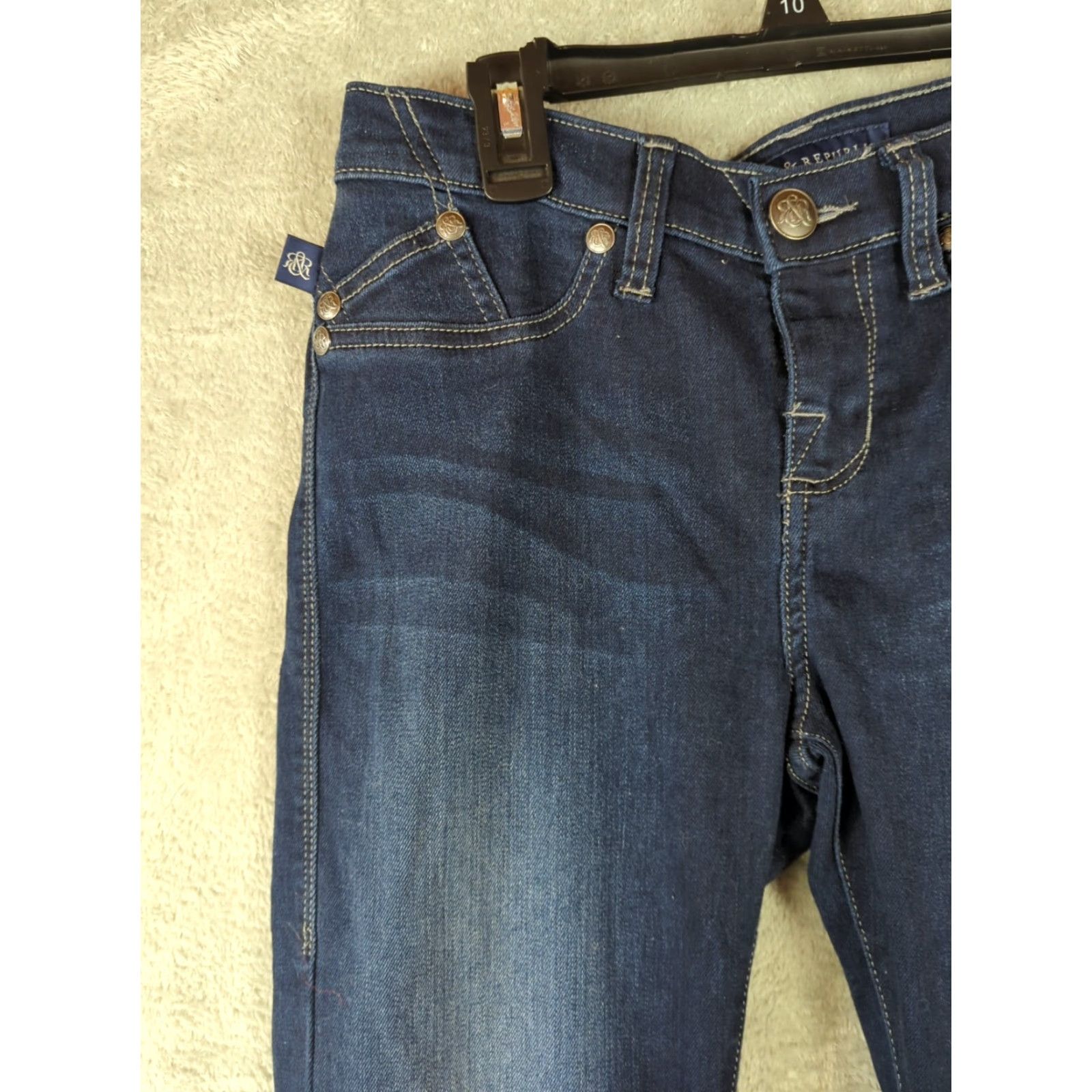 Vintage Rock & Republic Kashmiere Denim Skinny Jeans 8M Size 30" / US 8 / IT 44 - 2 Thumbnail