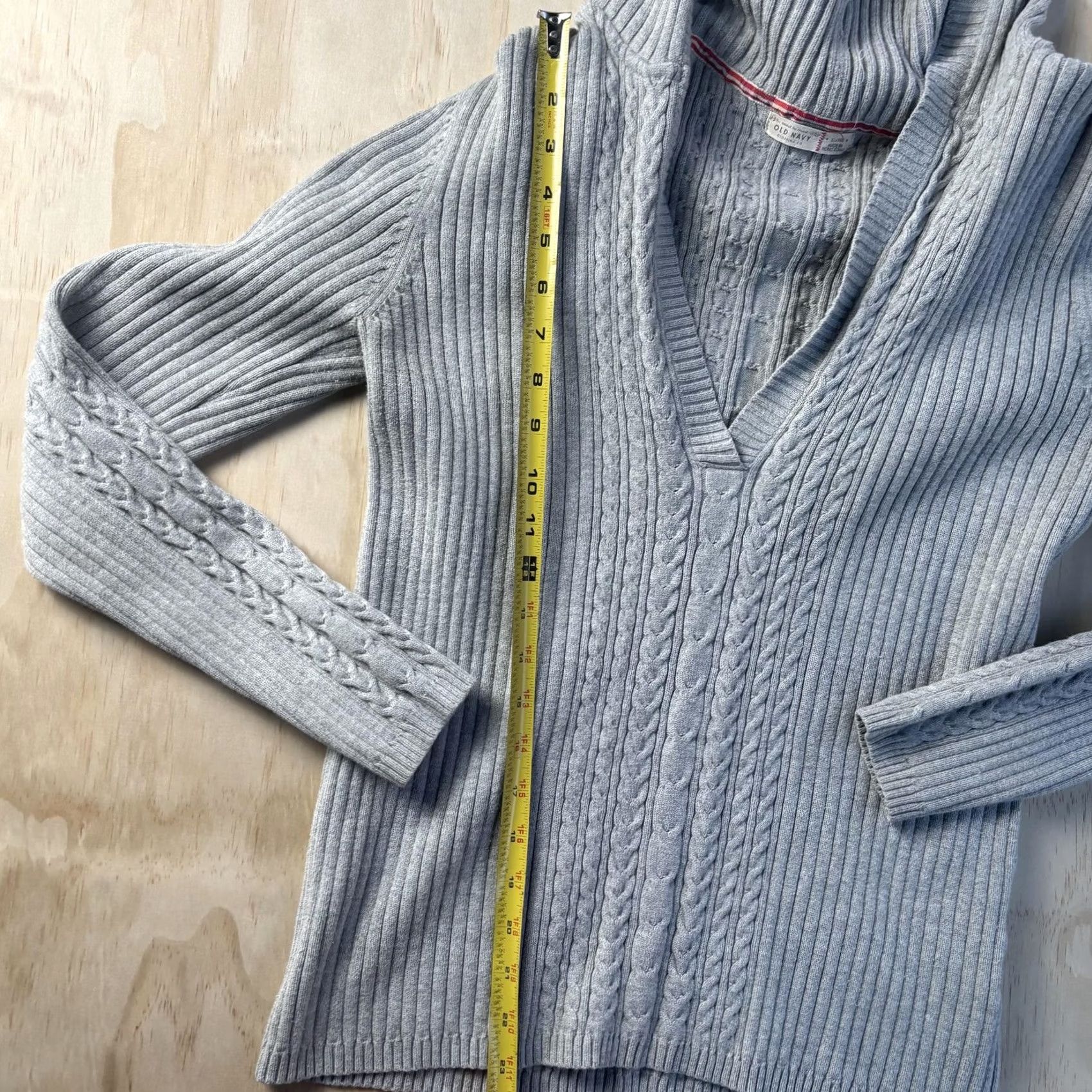 Old Navy Vintage Old Navy Sweater XL Gray Hooded Pullover Women Size XL / US 12-14 / IT 48-50 - 3 Thumbnail