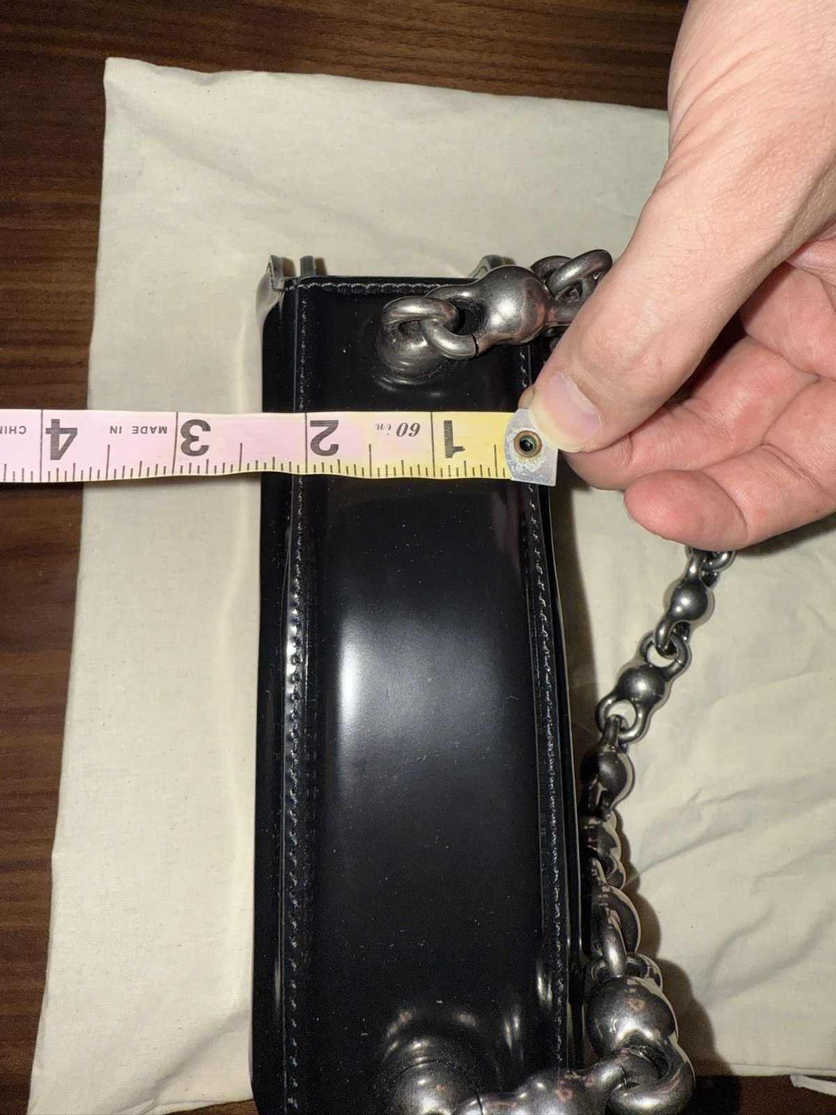 Acne Studios Acne Studios Leather Wavy Bag with Metal Handle Size ONE SIZE - 10 Thumbnail