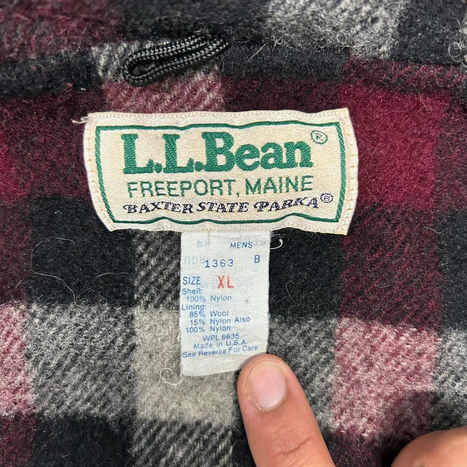Other Grey vintage 90s L.L. Bean puffer jacket with hood Size US XL / EU 56 / 4 - 3 Thumbnail