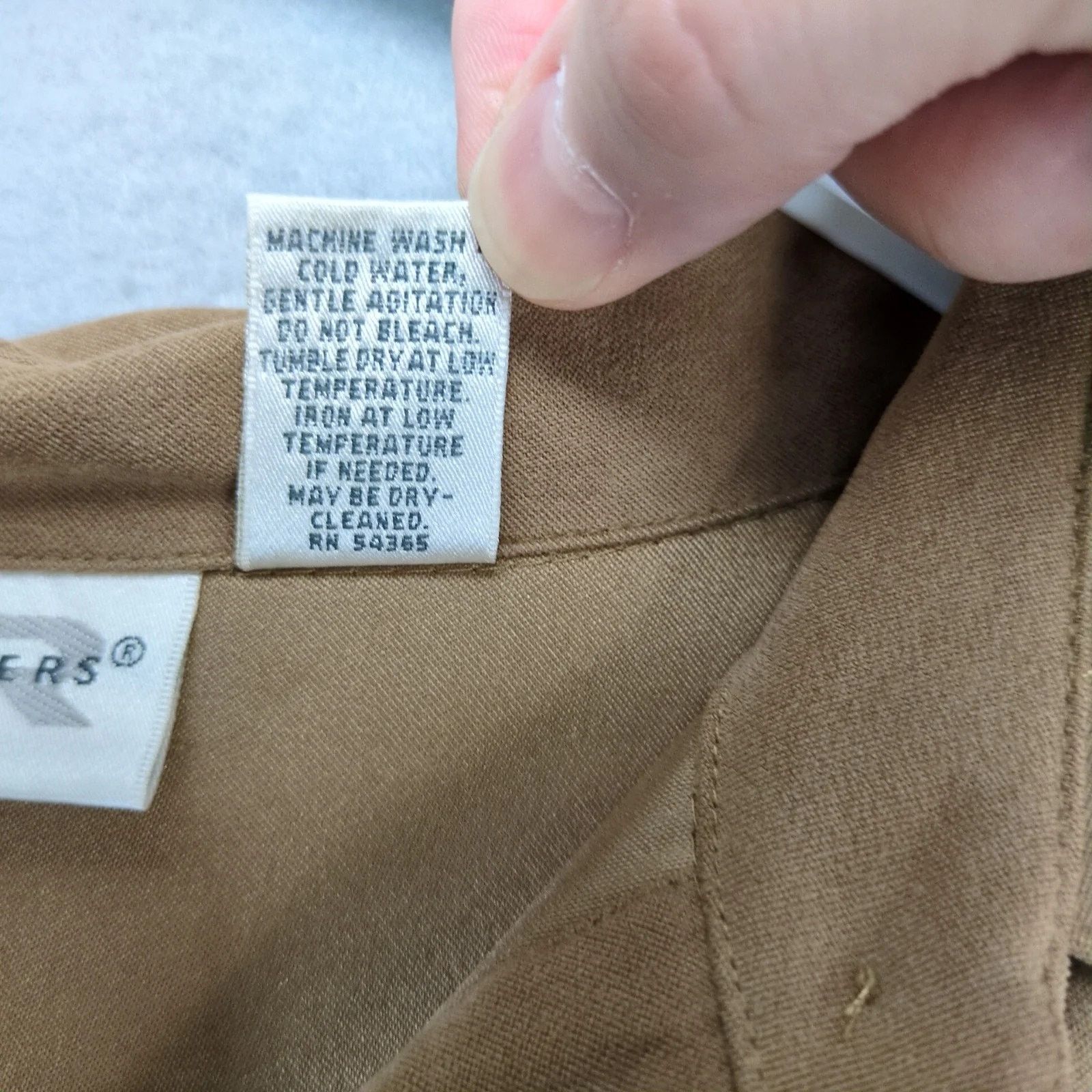 Other Kim Rogers Brown Microsuede Button Up Shirt Women's Plus 3X Size 3XL / US 20-22 - 4 Thumbnail