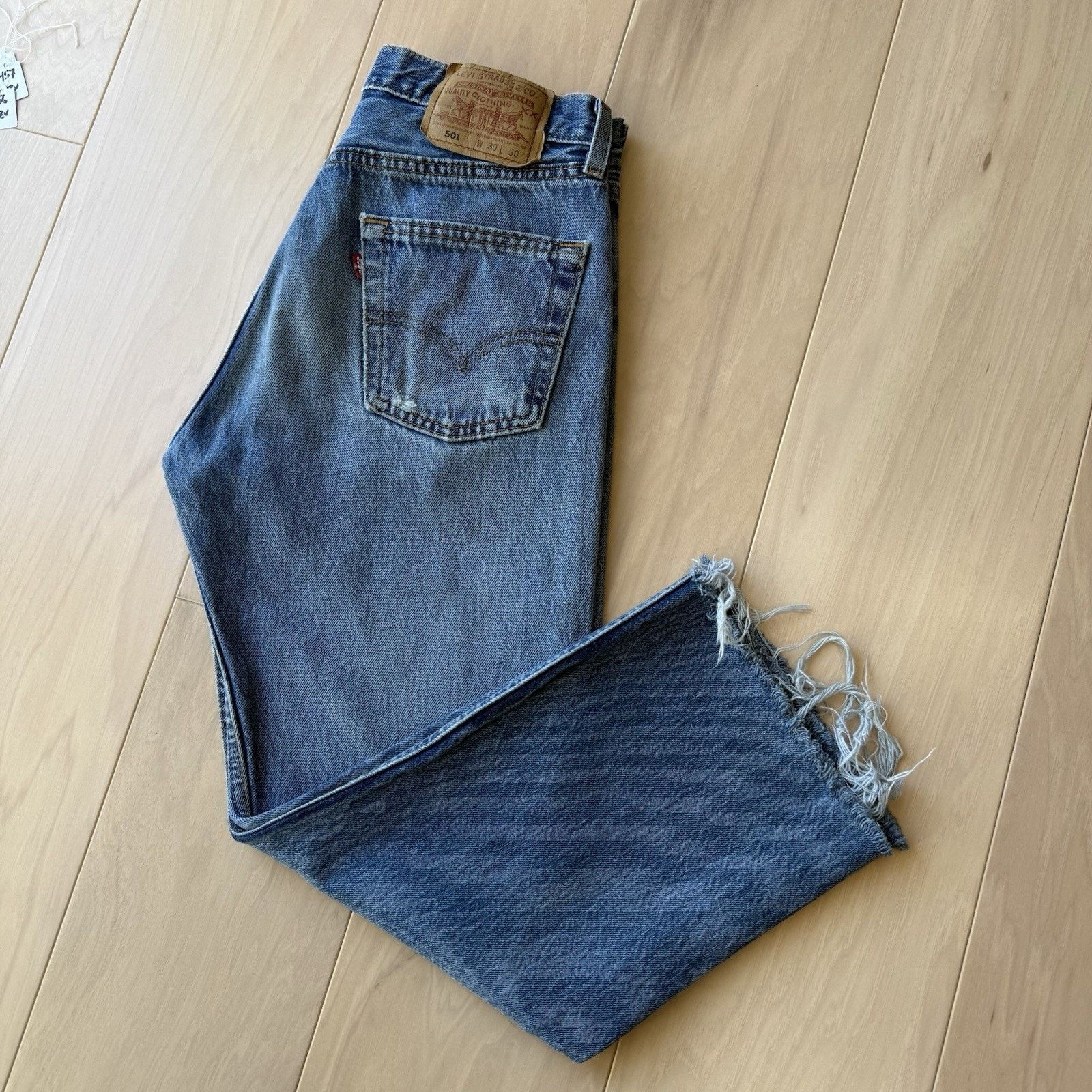 Levi's × Vintage Vintage Levis 501 Jeans 29 Blue 90s Medium Wash Made USA Size US 29 - 10 Thumbnail