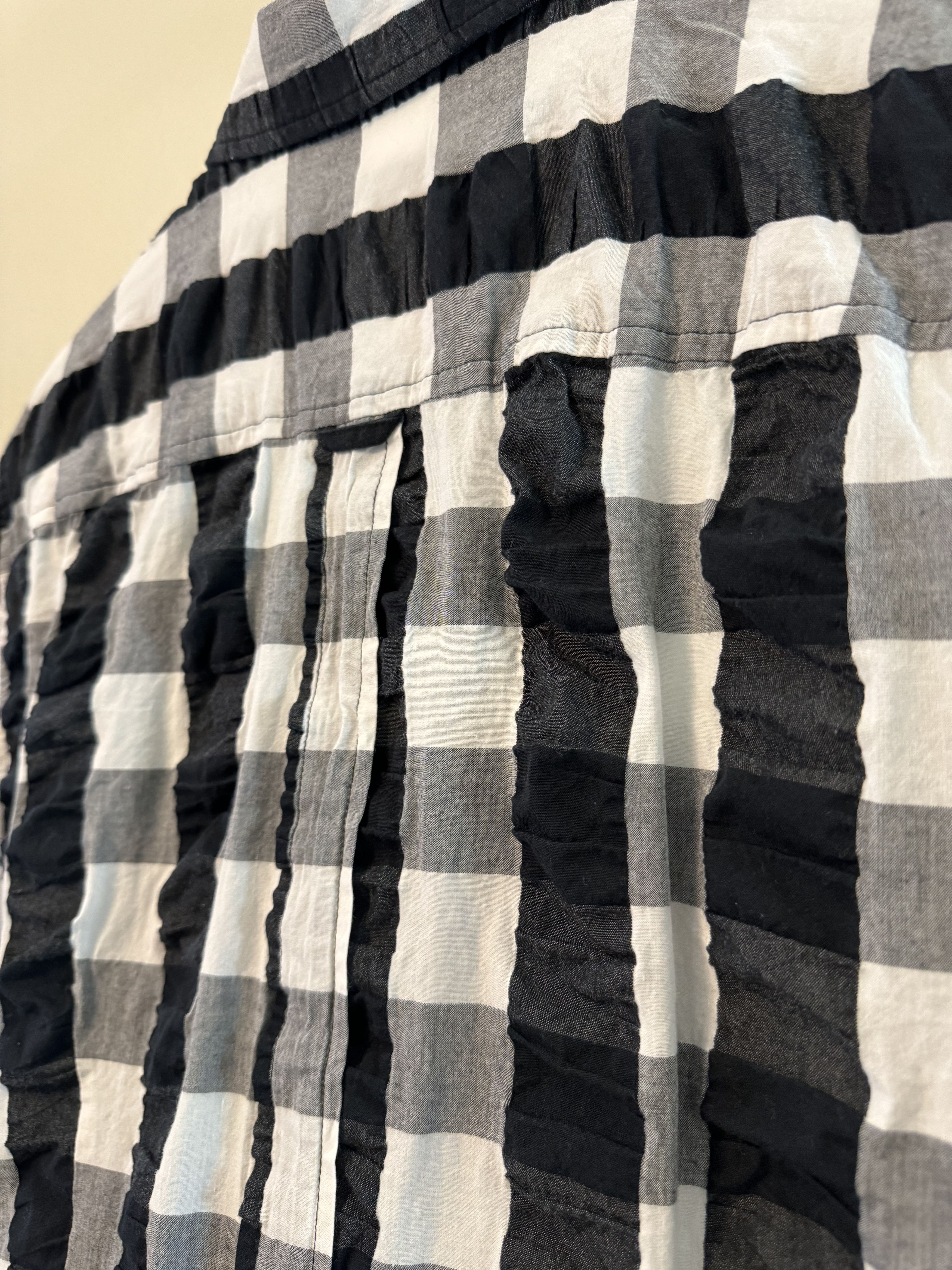 Band Of Outsiders Band of Outsider Wrinkled Checkered Short Sleeve Shirt Size US S / EU 44-46 / 1 - 8 Thumbnail