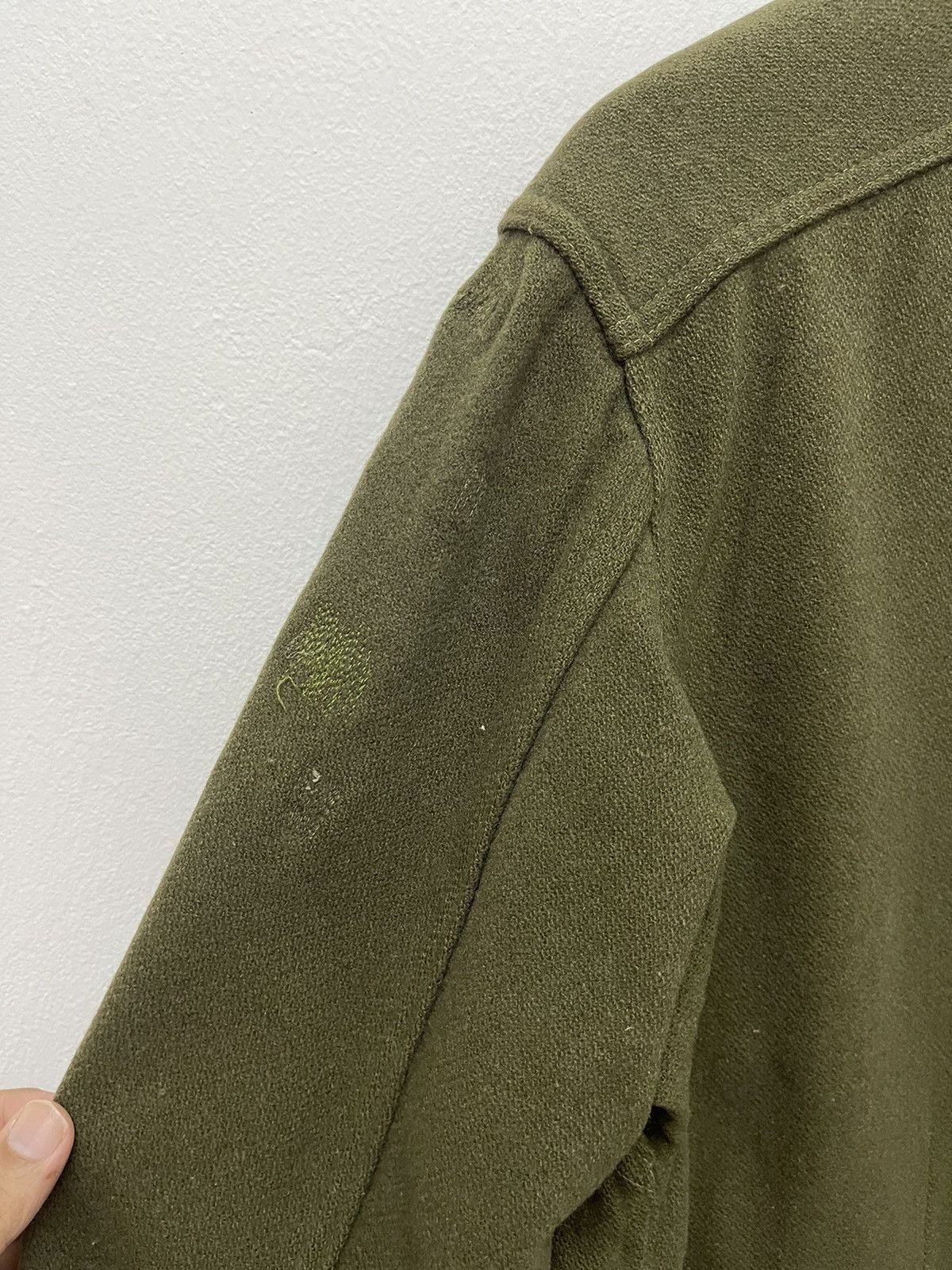 Vintage VINTAGE 70’s US ARMY OFFICER WOOL SHIRT Size US L / EU 52-54 / 3 - 4 Thumbnail