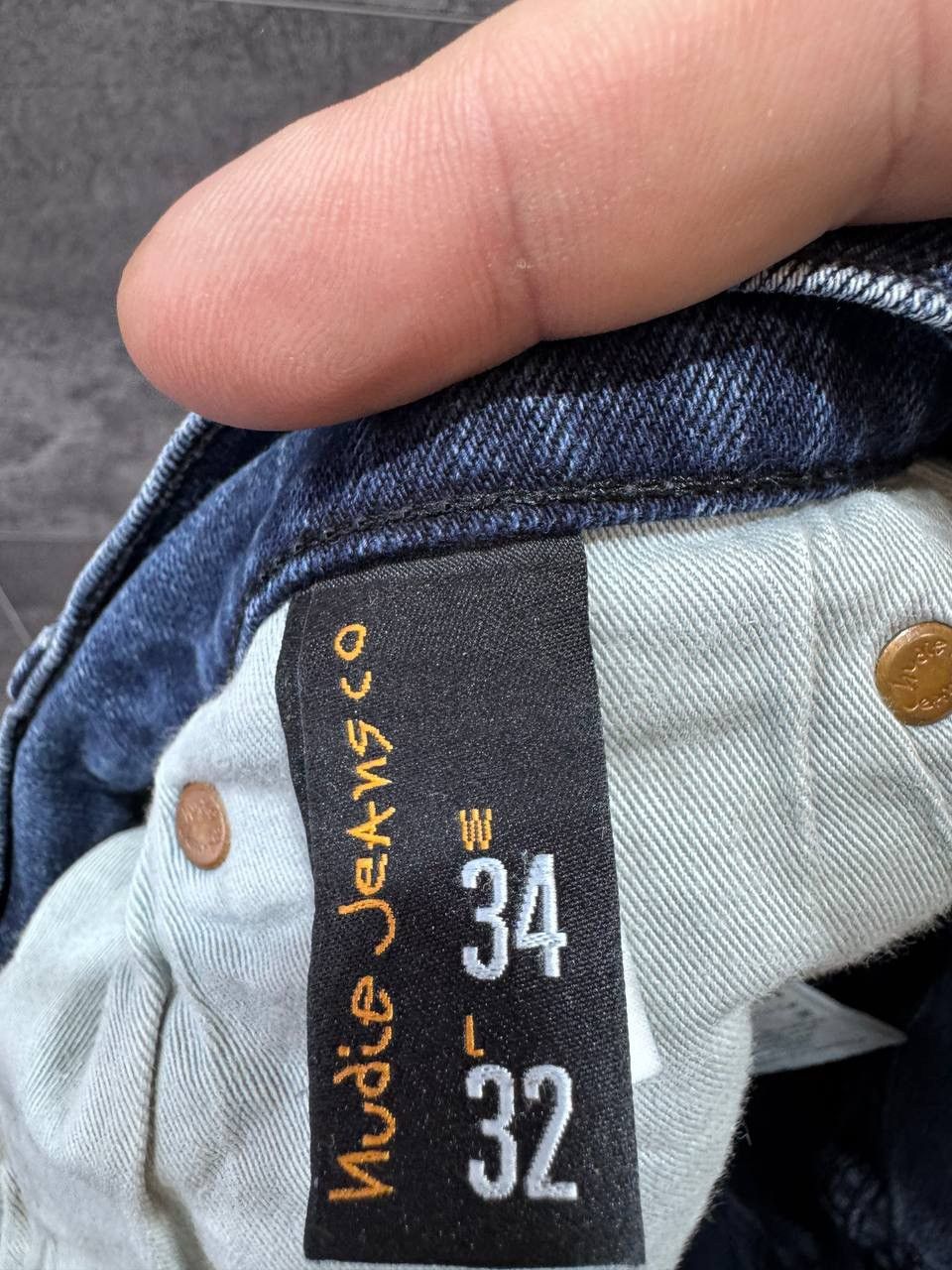 Nudie Jeans Nudie Jeans Co Men’s Slim Fit Blue Denim Jeans Faded Wash Size US 34 / EU 50 - 13 Thumbnail
