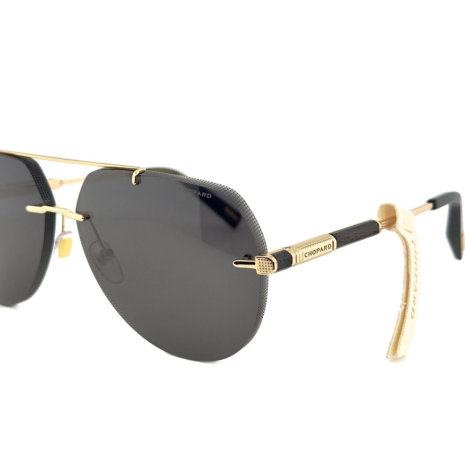 Chopard CHOPARD L.U.C. G37 Aviator SCHG37 Unisex Rimless Sunglass Size ONE SIZE - 7 Thumbnail