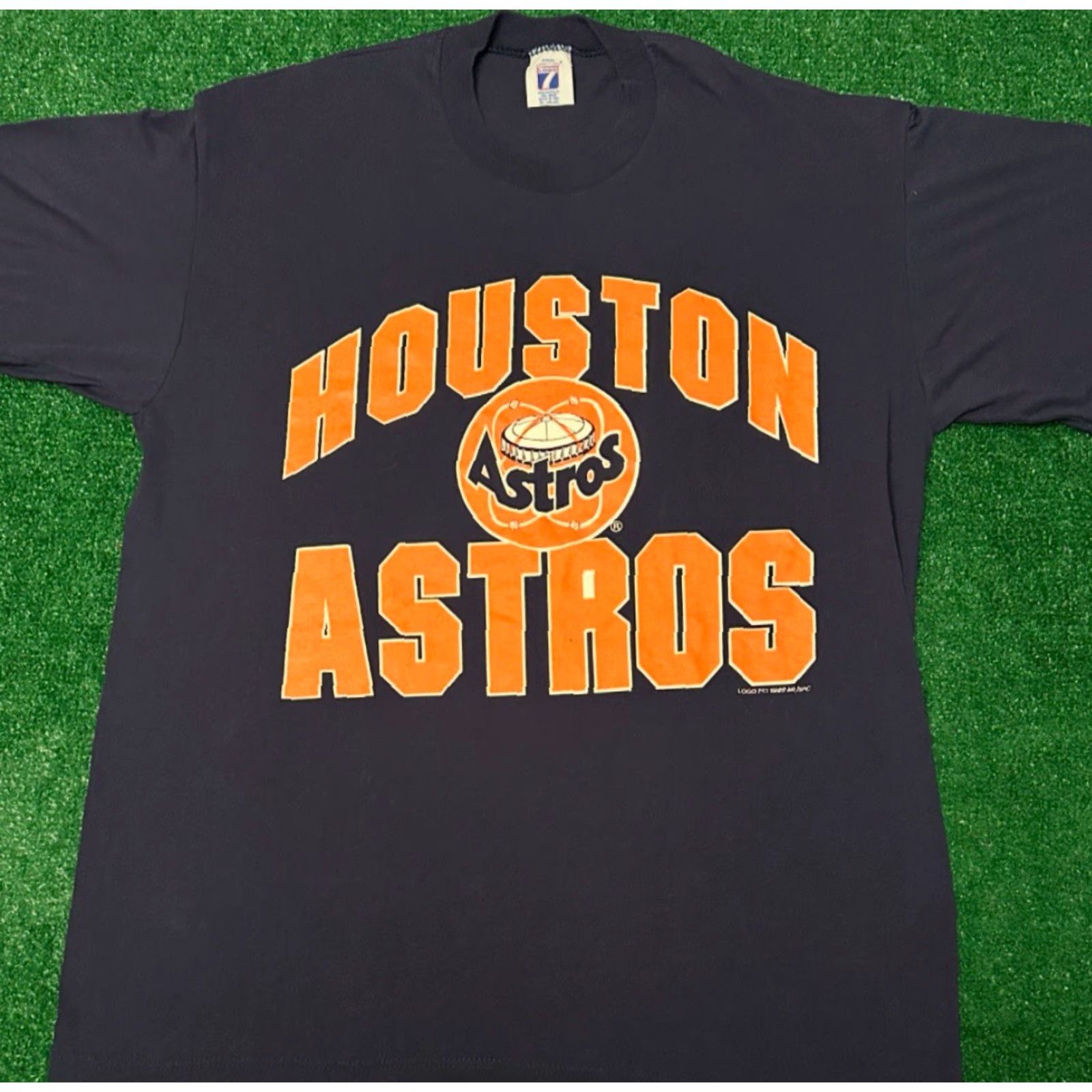 Logo 7 VINTAGE Houston Astros MLB Logo 1989 VTG Shirt XL Mens Blue USA Logo 7 80s 90s T-Shirt Short Sleeve Size US XL / EU 56 / 4 - 3 Thumbnail