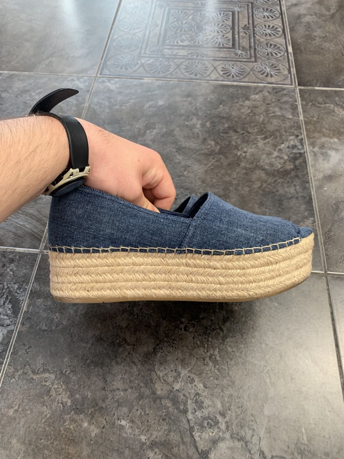 Miu Miu Miu Miu Denim Espadrille Flats Size US 9.5 / IT 39.5 - 6 Thumbnail