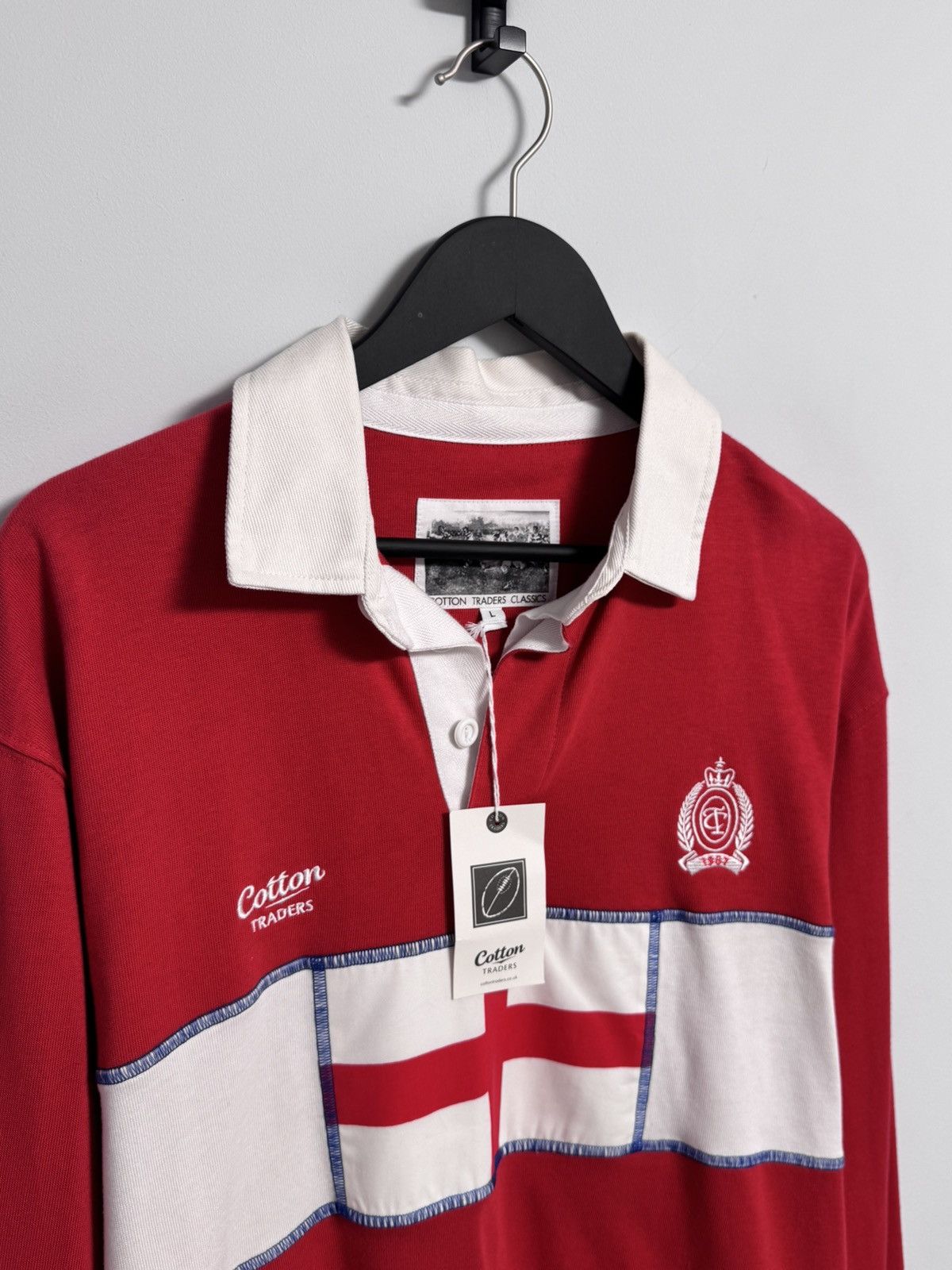 Cotton Traders Vintage Cotton Traders Rugby Shirt CT 1987 Jersey Size US L / EU 52-54 / 3 - 4 Thumbnail