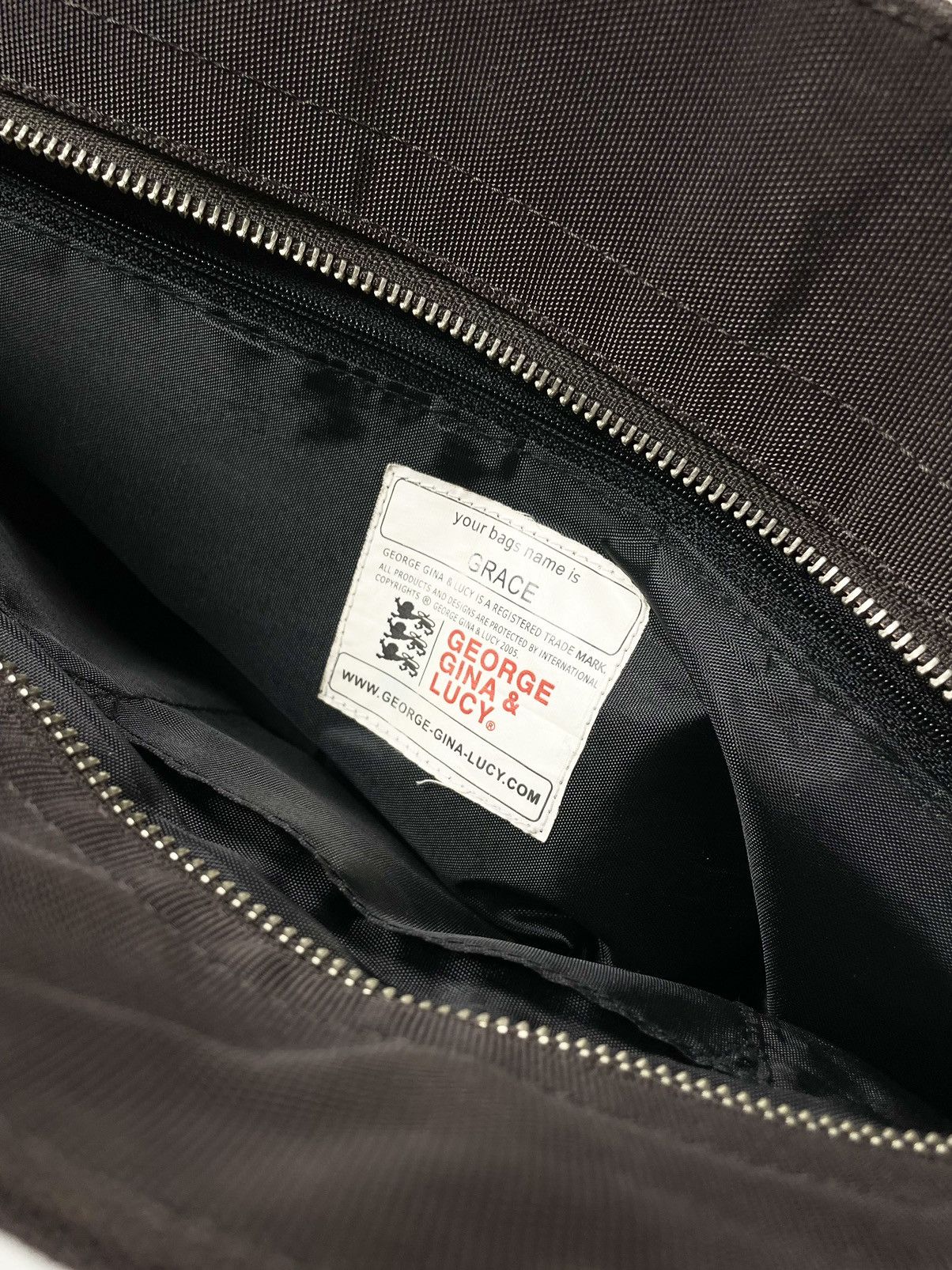Japanese Brand George Gina & Lucy Grace Brown Alyx Carabiner Bag Y2K GGL Size ONE SIZE - 7 Thumbnail