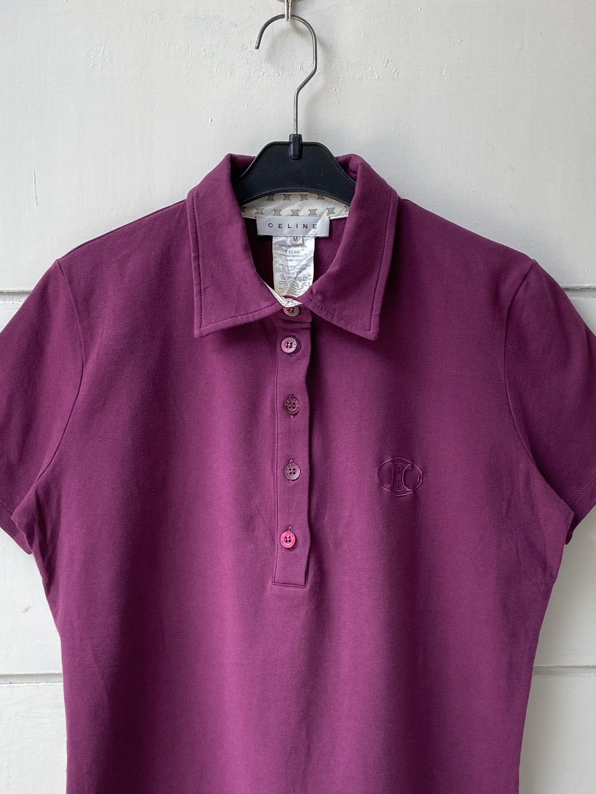 Celine CELINE Purple T-shirt Size US XS / EU 42 / 0 - 2 Thumbnail