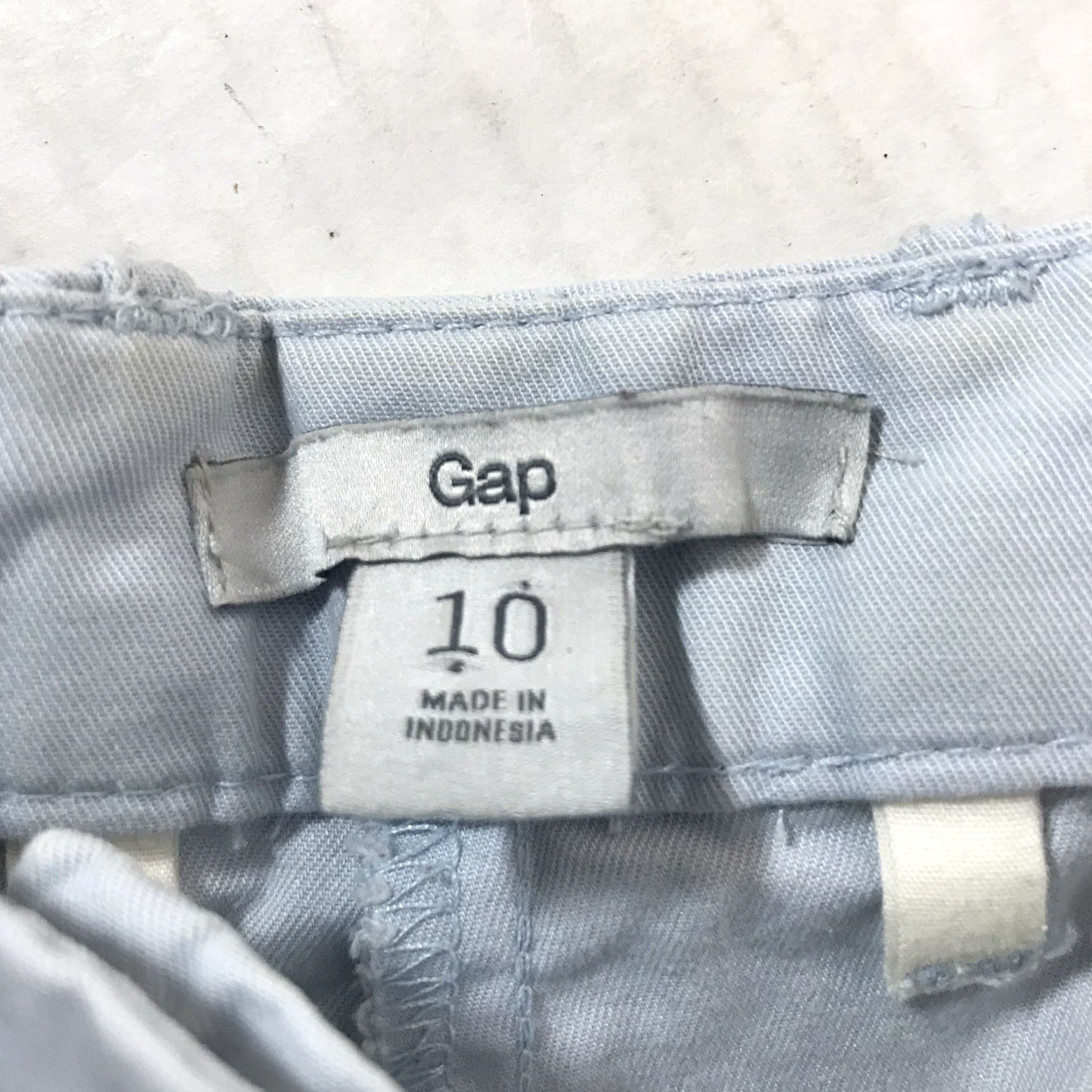 Gap Gap Women's Light Blue 100% Cotton Casual Shorts Size 10 Spring Summer Modern City Size 32" / US 10 / IT 46 - 4 Thumbnail