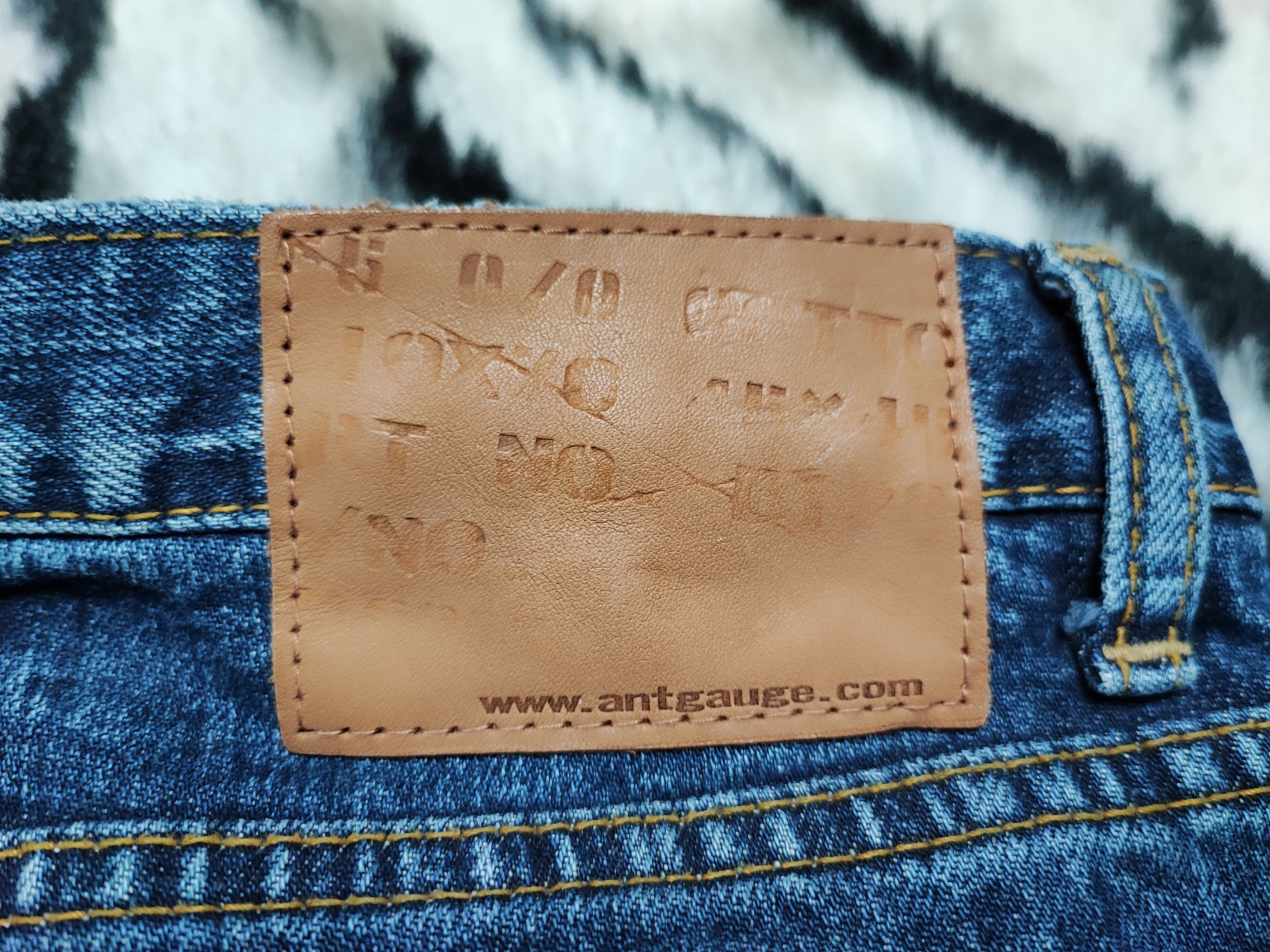 Japanese Brand Distress Jeans by Antgauge Japan Size US 30 / EU 46 - 16 Thumbnail