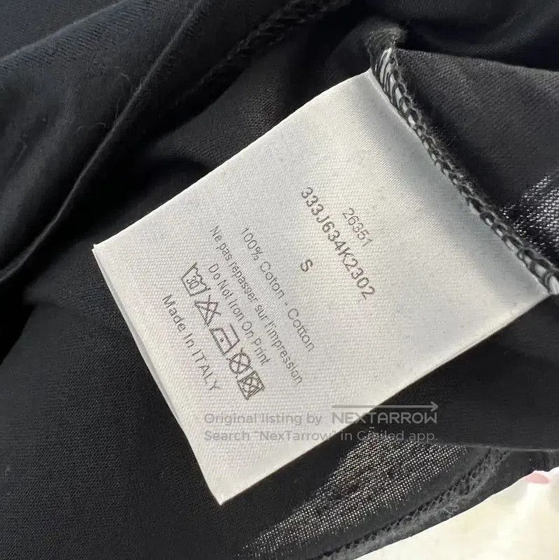 Dior Dior Men's Black Printed Long Sleeve T-Shirt . Size US S / EU 44-46 / 1 - 4 Thumbnail