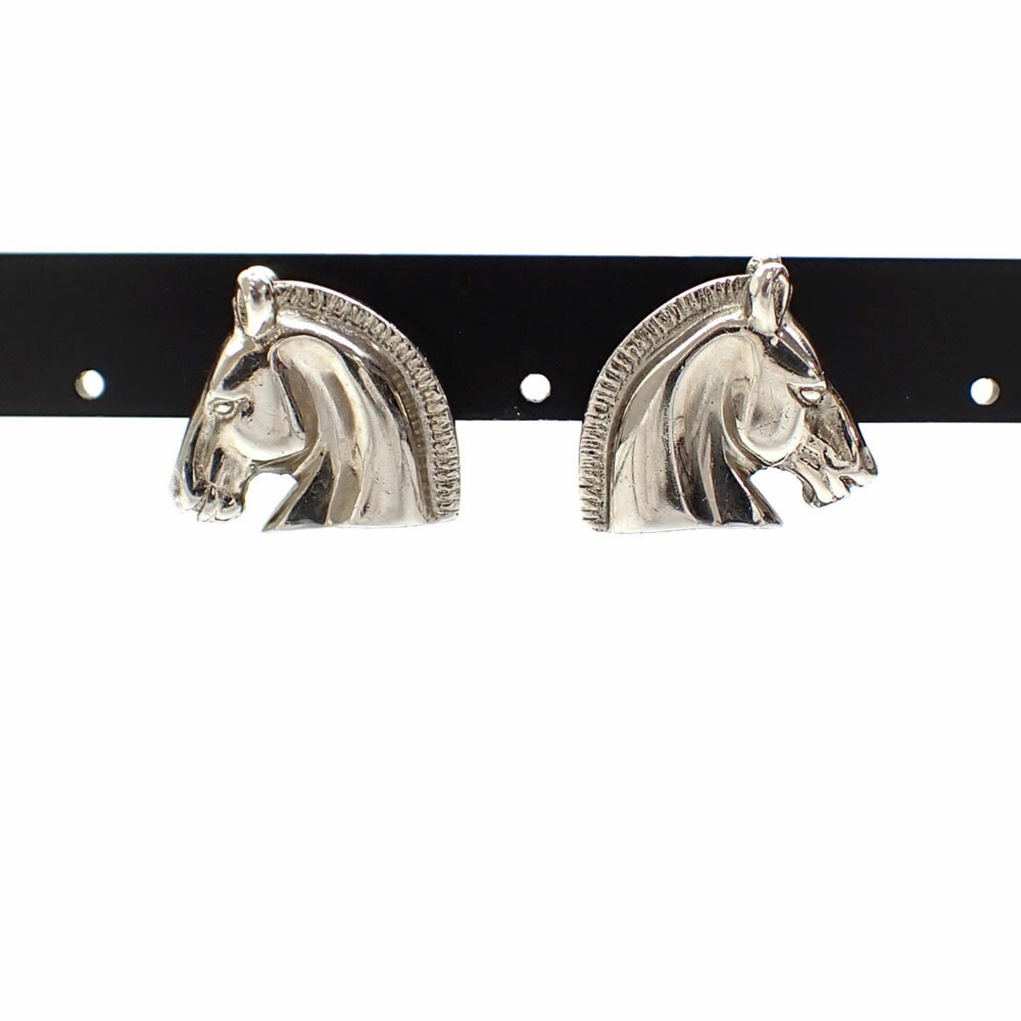 Hermes Hermes Design Earrings Ladies Silver Horse Size ONE SIZE - 1 Thumbnail