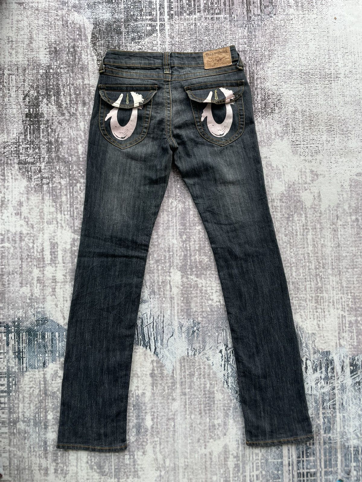 image of True Religion Black Straight Jeans, Men's (Size 31)