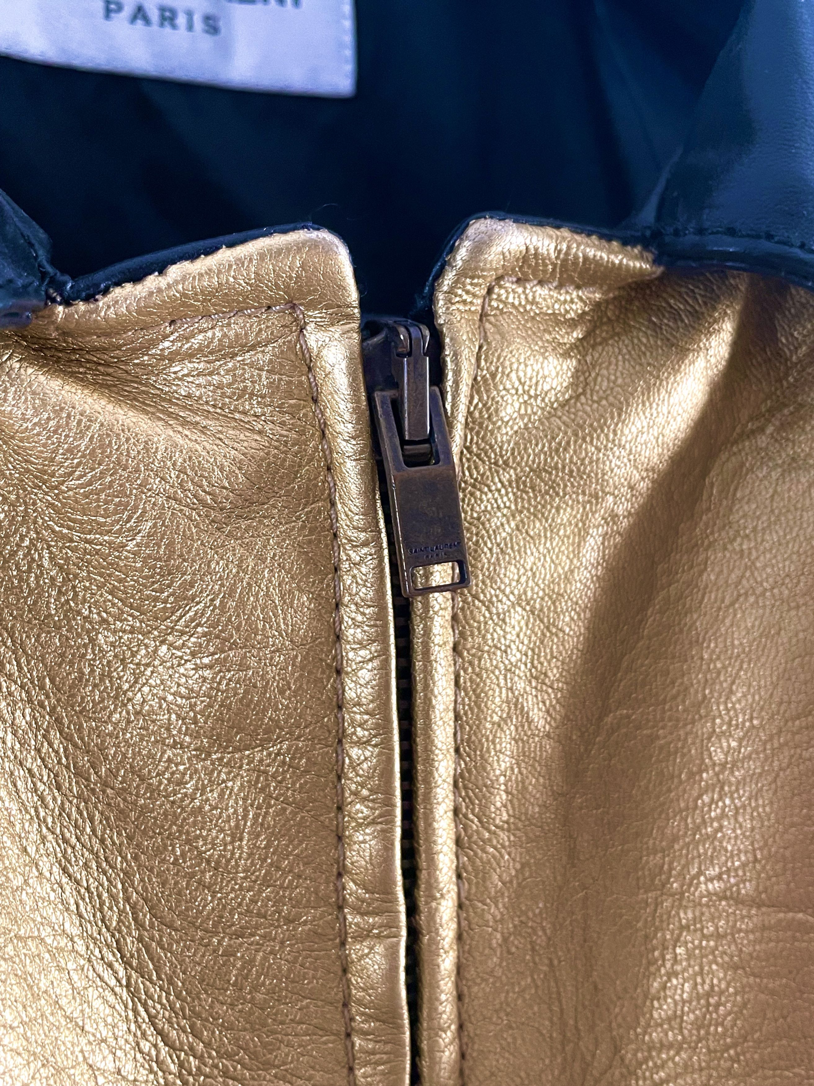 Hedi Slimane × Saint Laurent Paris GRAIL SS15 PSYCH ROCK CIRCUS WESTERN OILED CALFSKIN JACKET Size US M / EU 48-50 / 2 - 7 Thumbnail