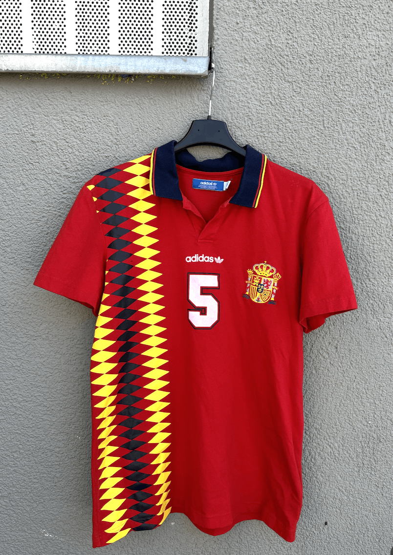 Adidas × Vintage Adidas Espana Spain Football Polo Shirt Size L Size US L / EU 52-54 / 3 - 1 Thumbnail