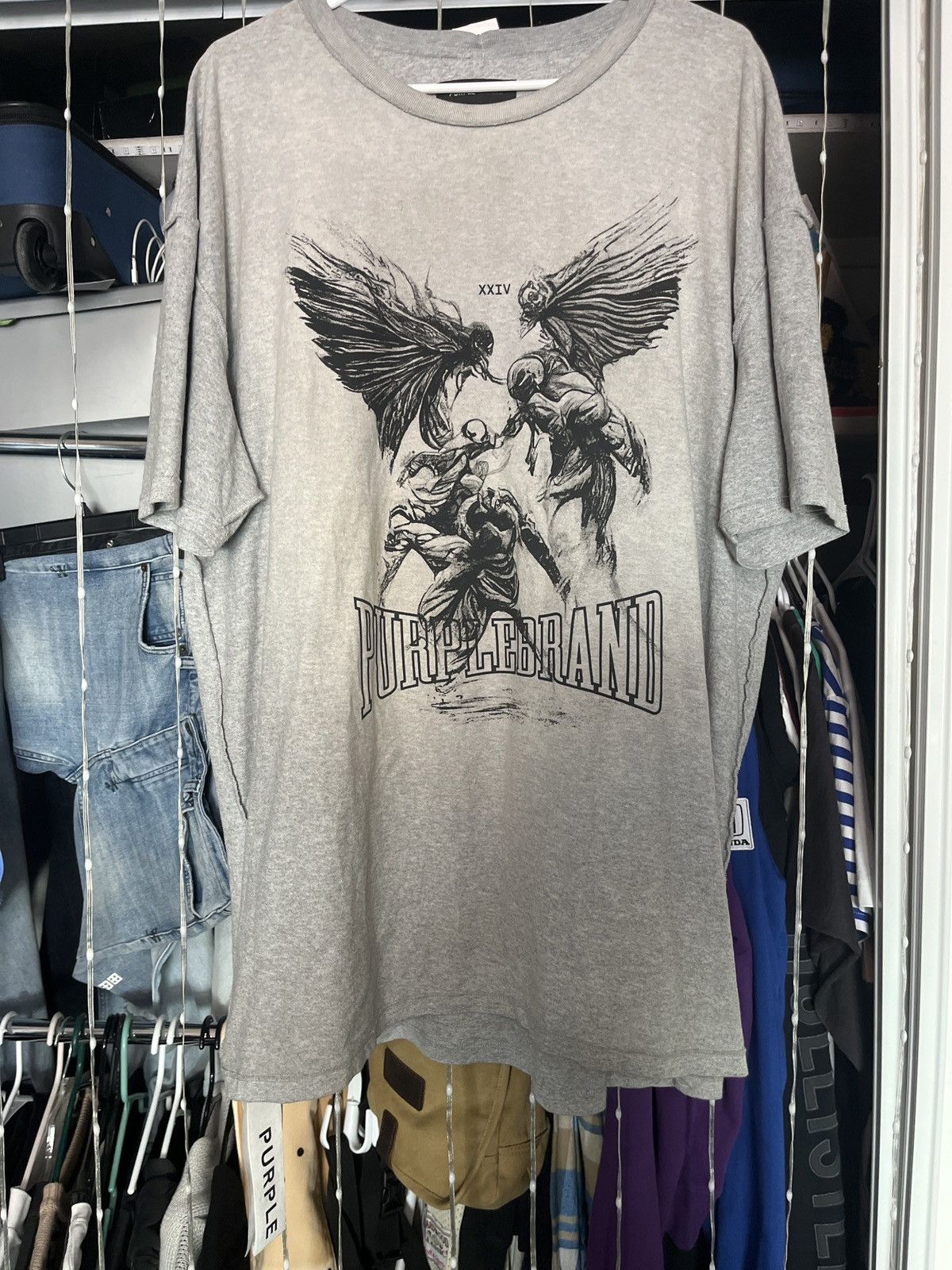 Purple brand textured tee