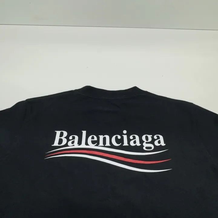 Balenciaga Balenciaga Logo Print Short Sleeve T-Shirt 0079-2507 Size XS / US 0-2 / IT 36-38 - 8 Thumbnail