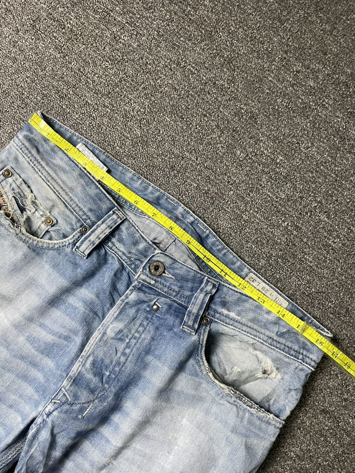 Diesel × Vintage DIESEL SAFADO SLIM FIT REGULAR JEANS (103) Size US 33 - 5 Thumbnail