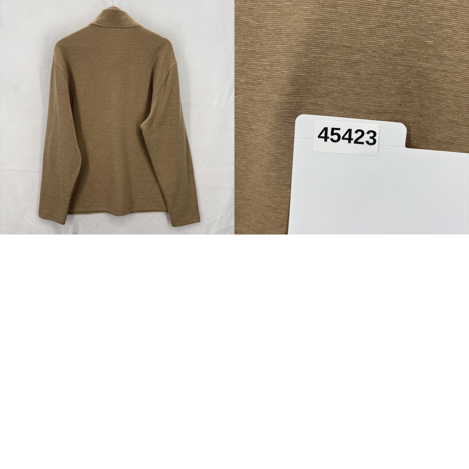 Izod VINTAGE Izod Sweater Mens Large Camel Heather Performance Luxury 1/4 Zip Pullover NWT Size US L / EU 52-54 / 3 - 10 Thumbnail