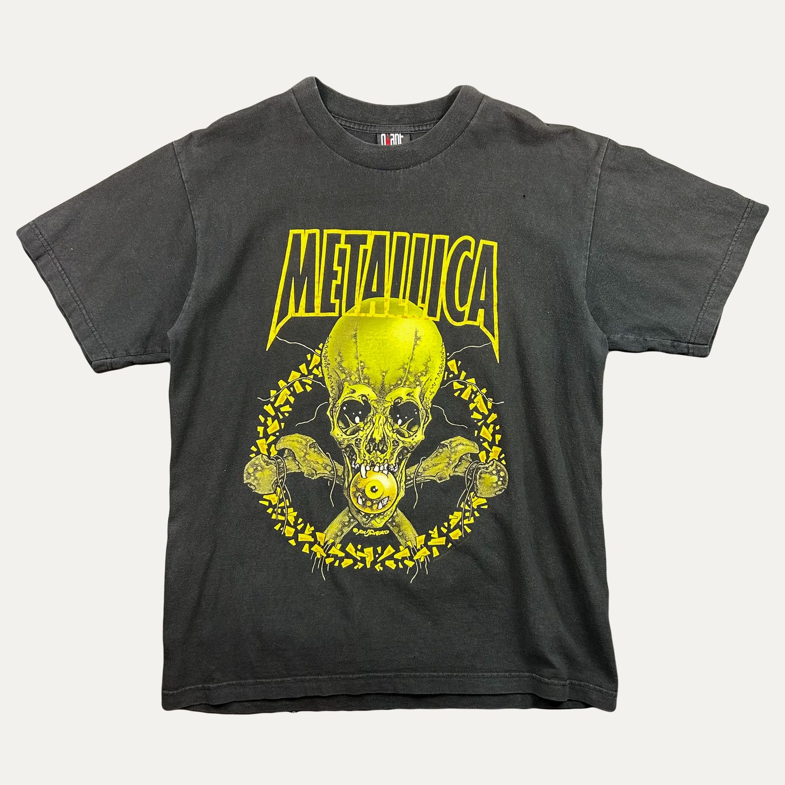 Band Tees × Metallica × Vintage No leaf clover pushead skull giant 