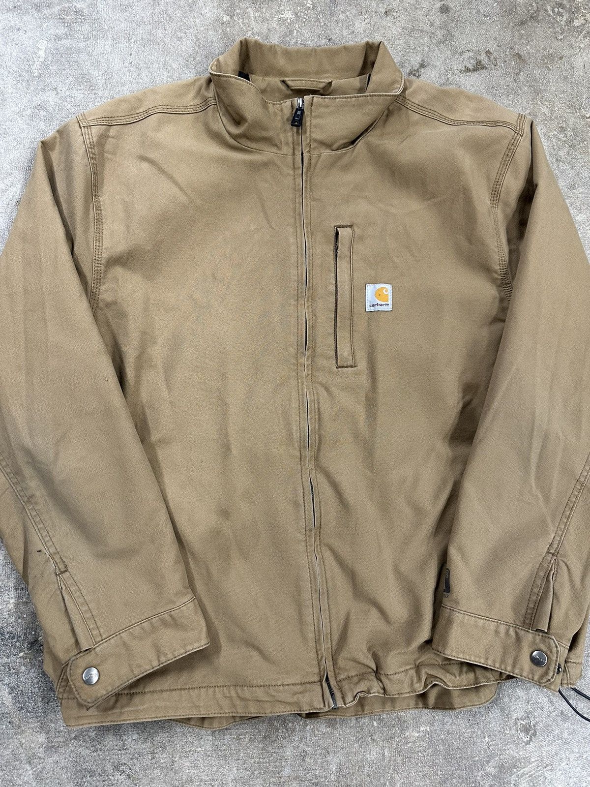 Carhartt Crazy Y2K Carhartt Quick Duck Zip Up Workwear Jacket Size US XL / EU 56 / 4 - 3 Thumbnail