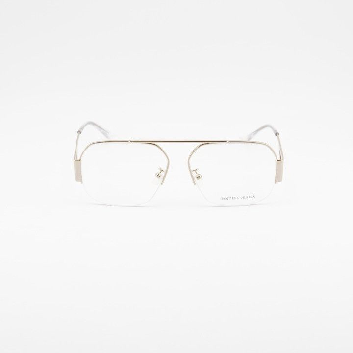 Bottega Veneta Bottega Veneta BV1067O 002 Eyeglasses Gold 56mm Aviator Fram Size ONE SIZE - 2 Thumbnail