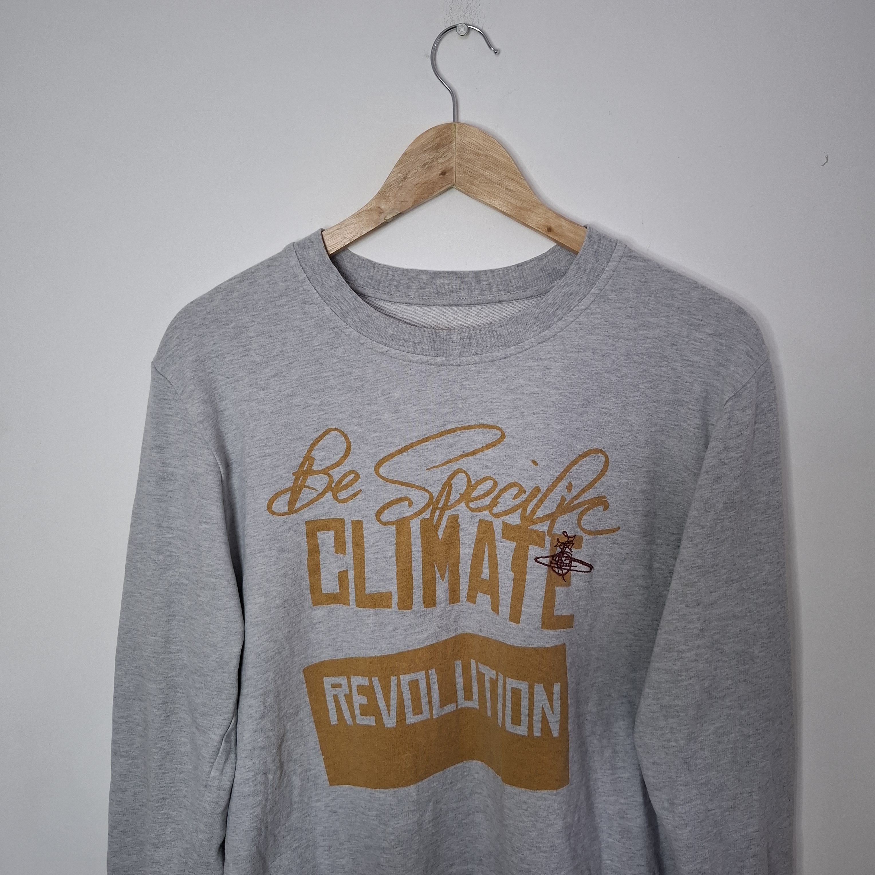 Vivienne Westwood VIVIENNE WESTWOOD Climate Revolution Grey Sweatshirt Size US M / EU 48-50 / 2 - 3 Thumbnail