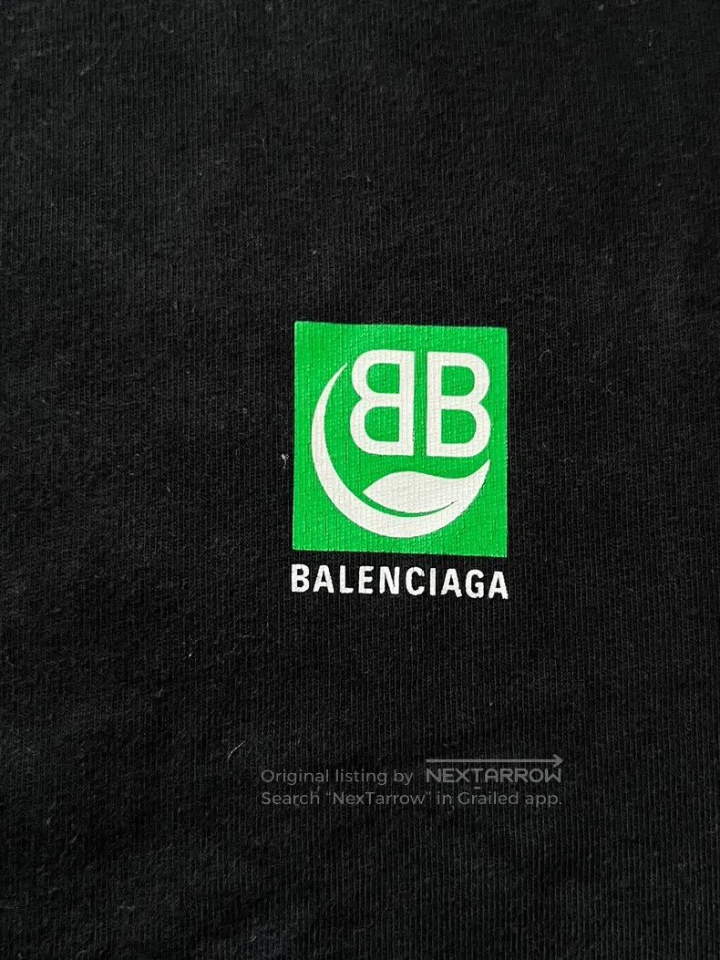 Balenciaga Balenciaga Logo Print Short Sleeve T-Shirt with Droptail S Size S / US 4 / IT 40 - 3 Thumbnail