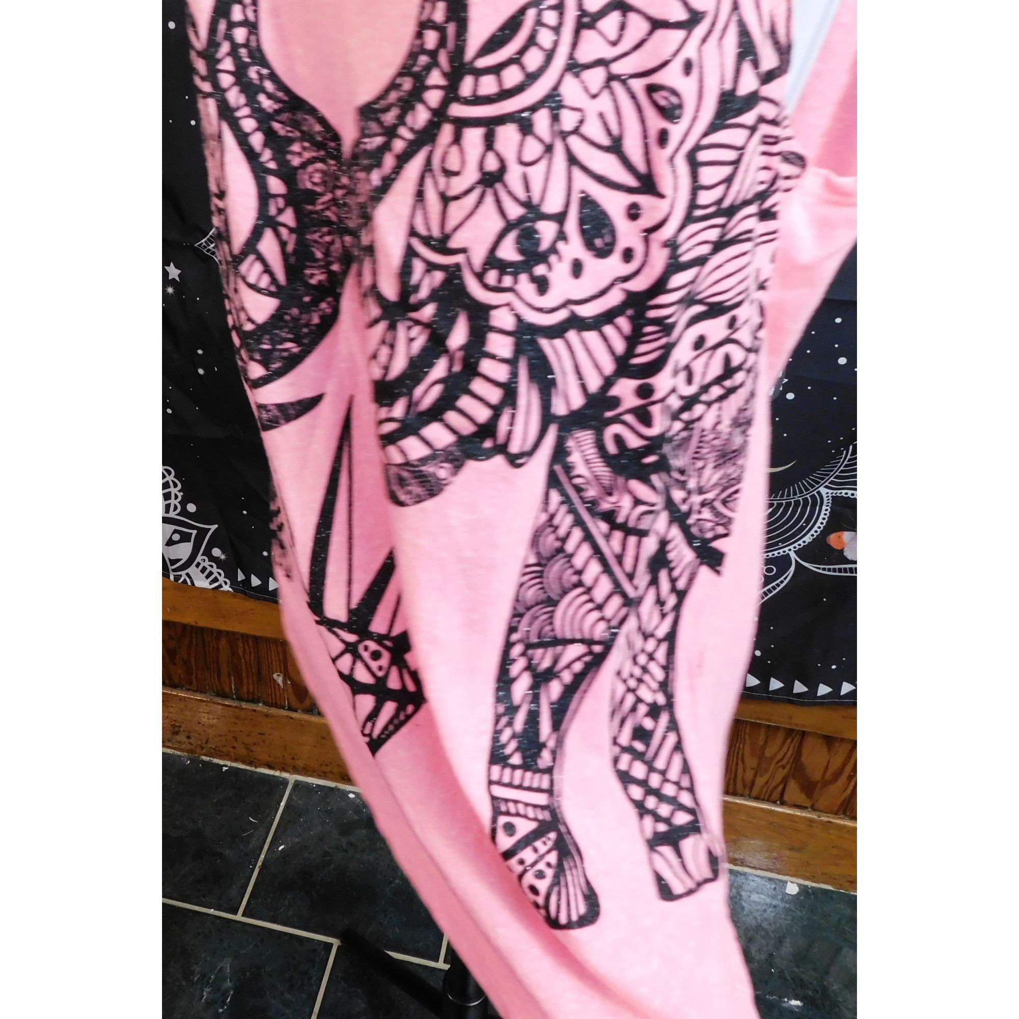Other Wound Up Bohemian Sparkly Black And Pink Elephant Top Size XL / US 12-14 / IT 48-50 - 4 Thumbnail