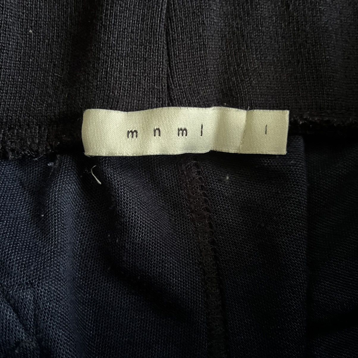 MNML MNML Navy Blue/White Stripe Zipper Ankle Track Pants Size US 33 - 2 Thumbnail