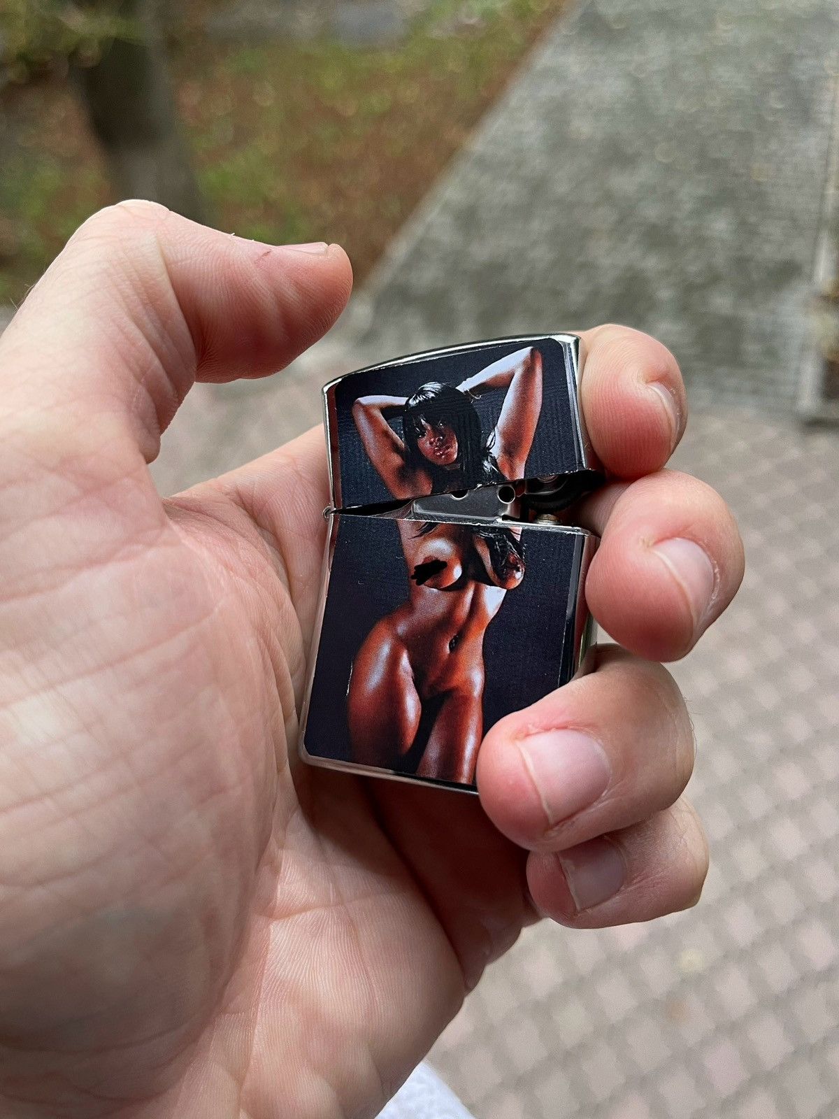 Cigar Lighter × Nude × Vintage 🌹00s vintage nude girl Nature cigar